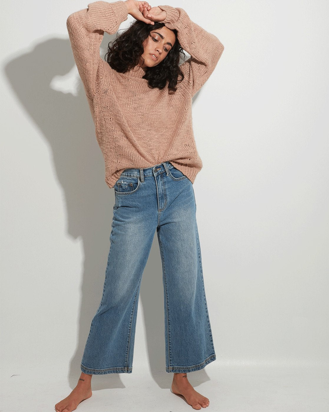 Billabong Winnie Wide Leg Jeans Blue