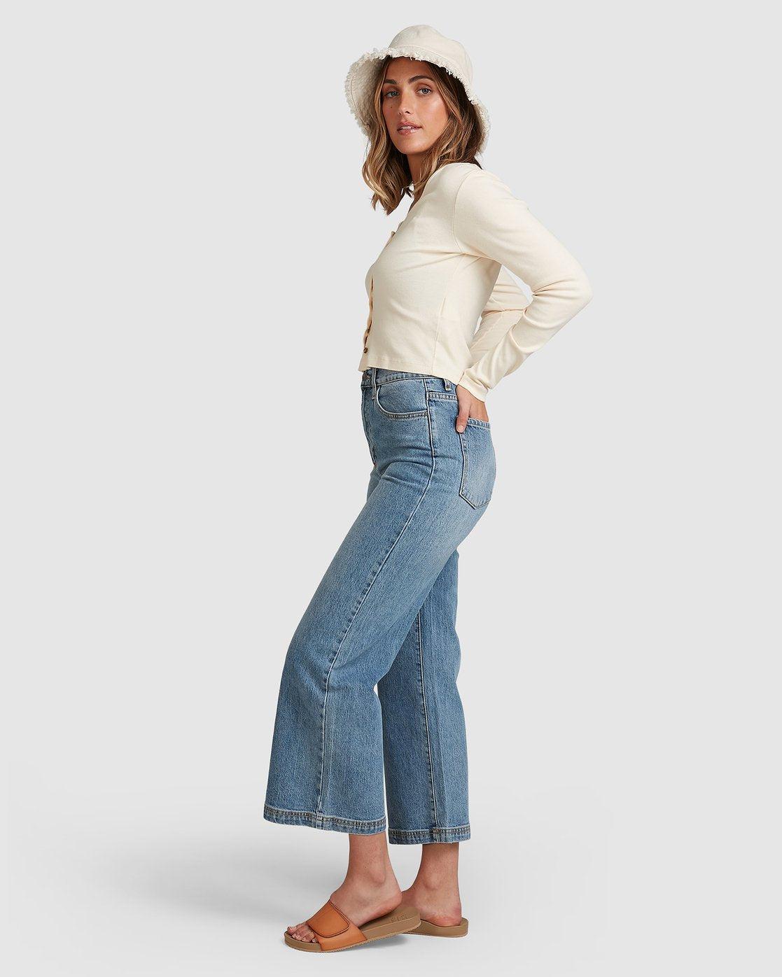 Billabong Winnie Wide Leg Jeans Blue