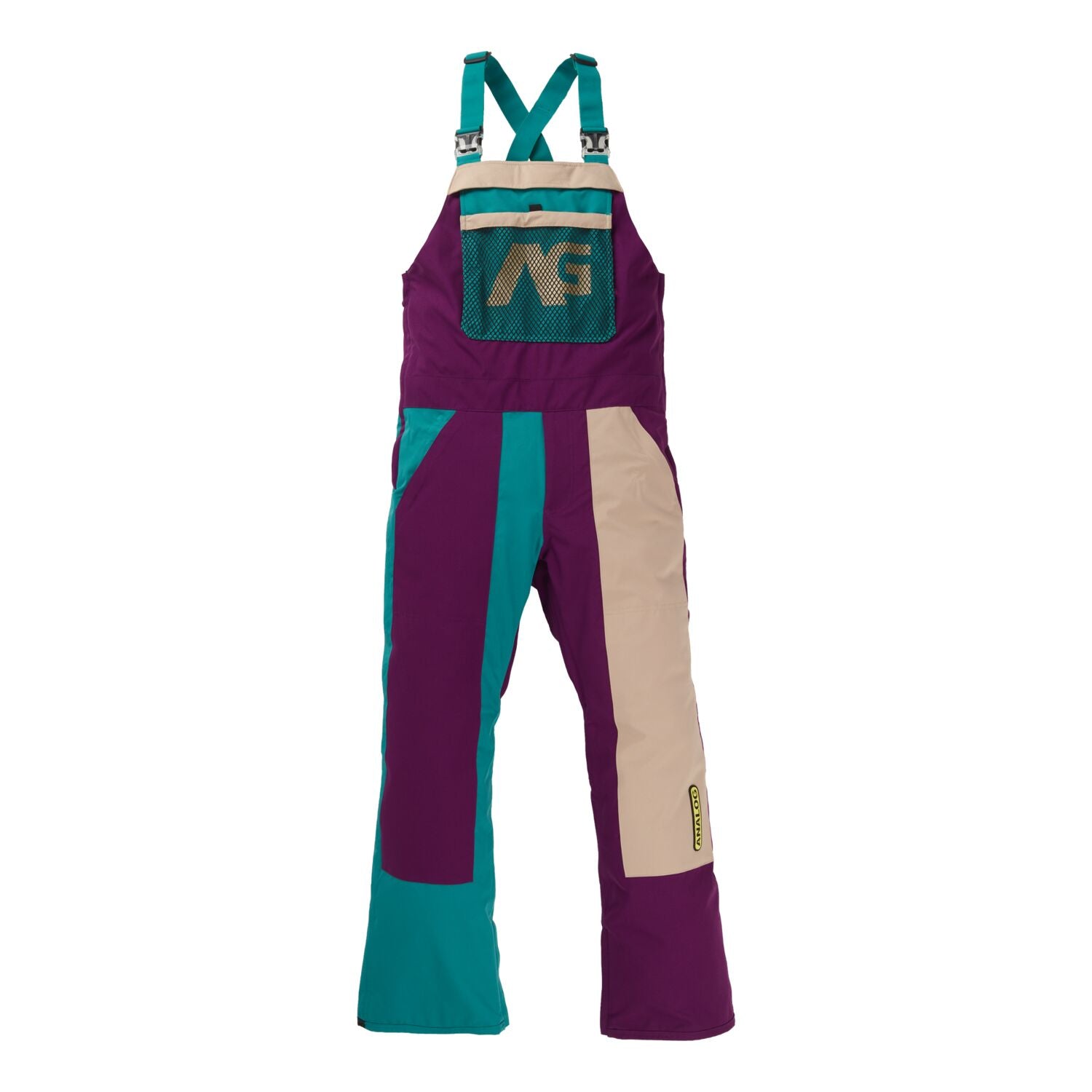 Burton Analog Ice Out Bib Snowboard Pant 2020 Safari / Green-Blue Slate / Charisma