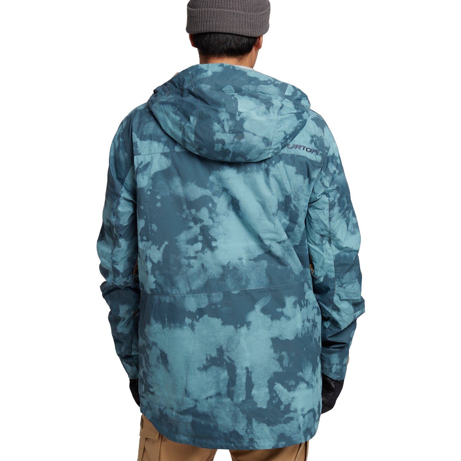 Burton Breach Snowboard Jacket 2021 Dark Slate Resist Back view