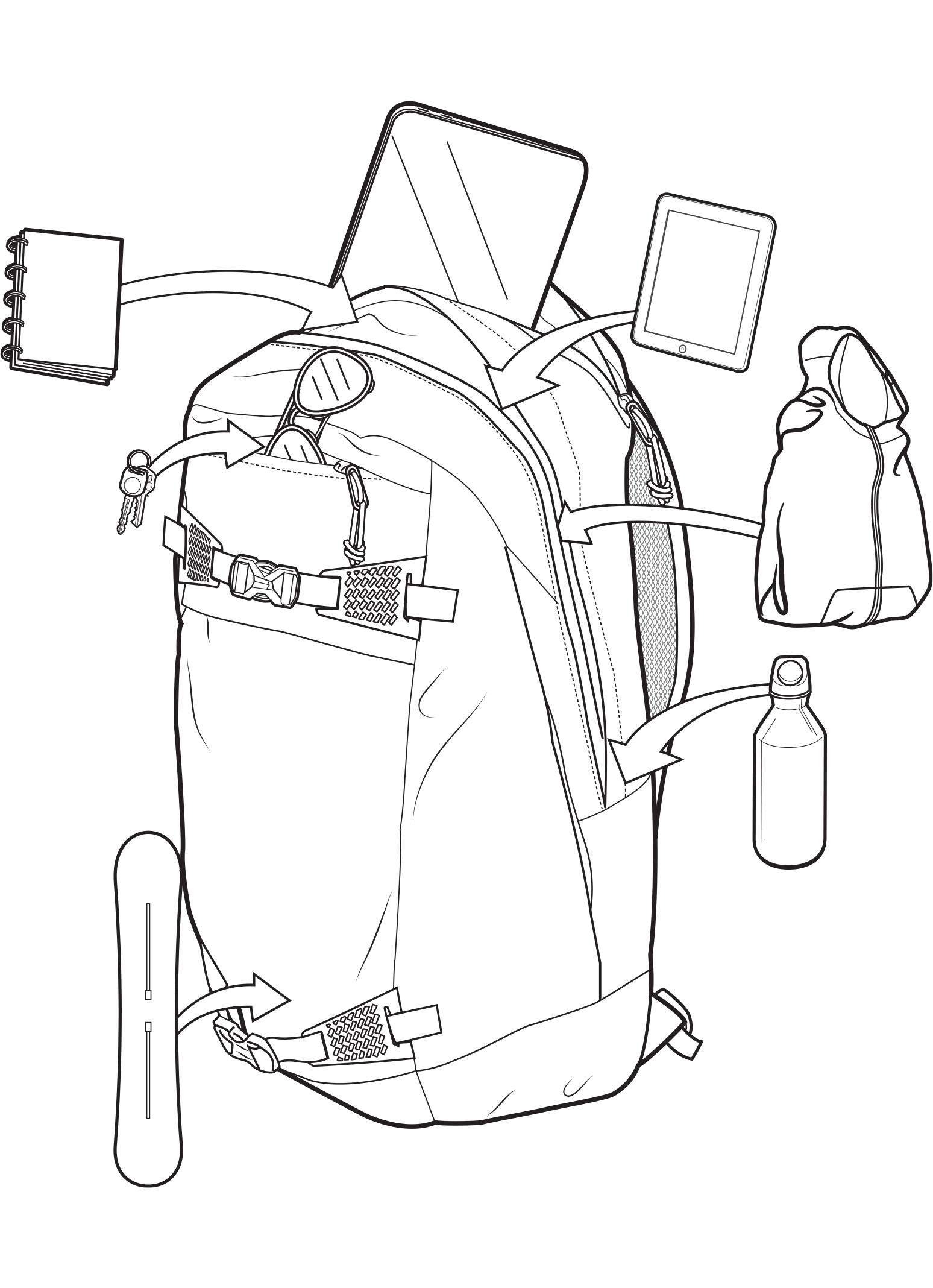 Burton Day Hiker 28L Backpack 2022 Shade heather