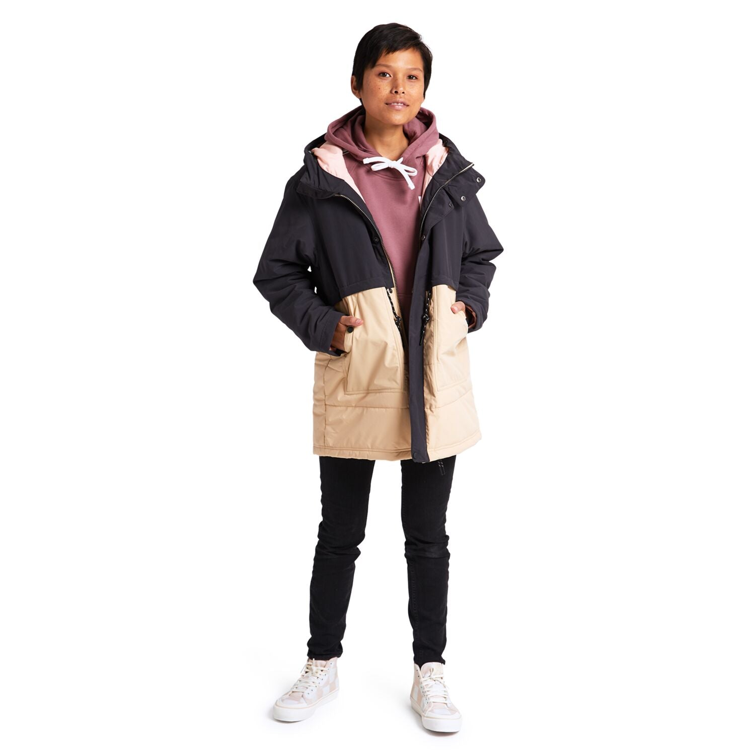 Burton Drift In Parka Jacket 2021 True Black Irish Cream