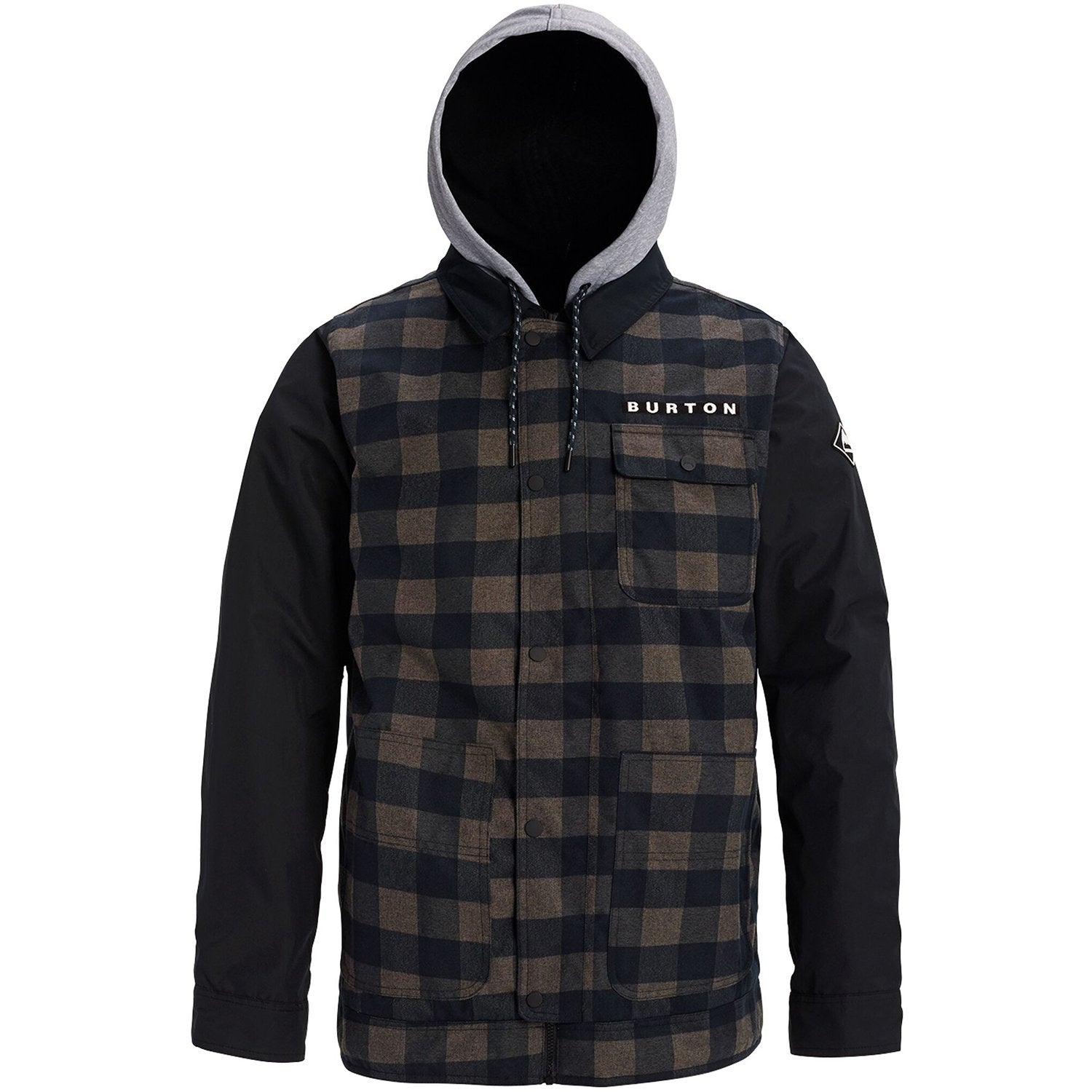 Burton Dunmore Snowboard Jacket 2020 True Black Heather Buffalo Plaid 1