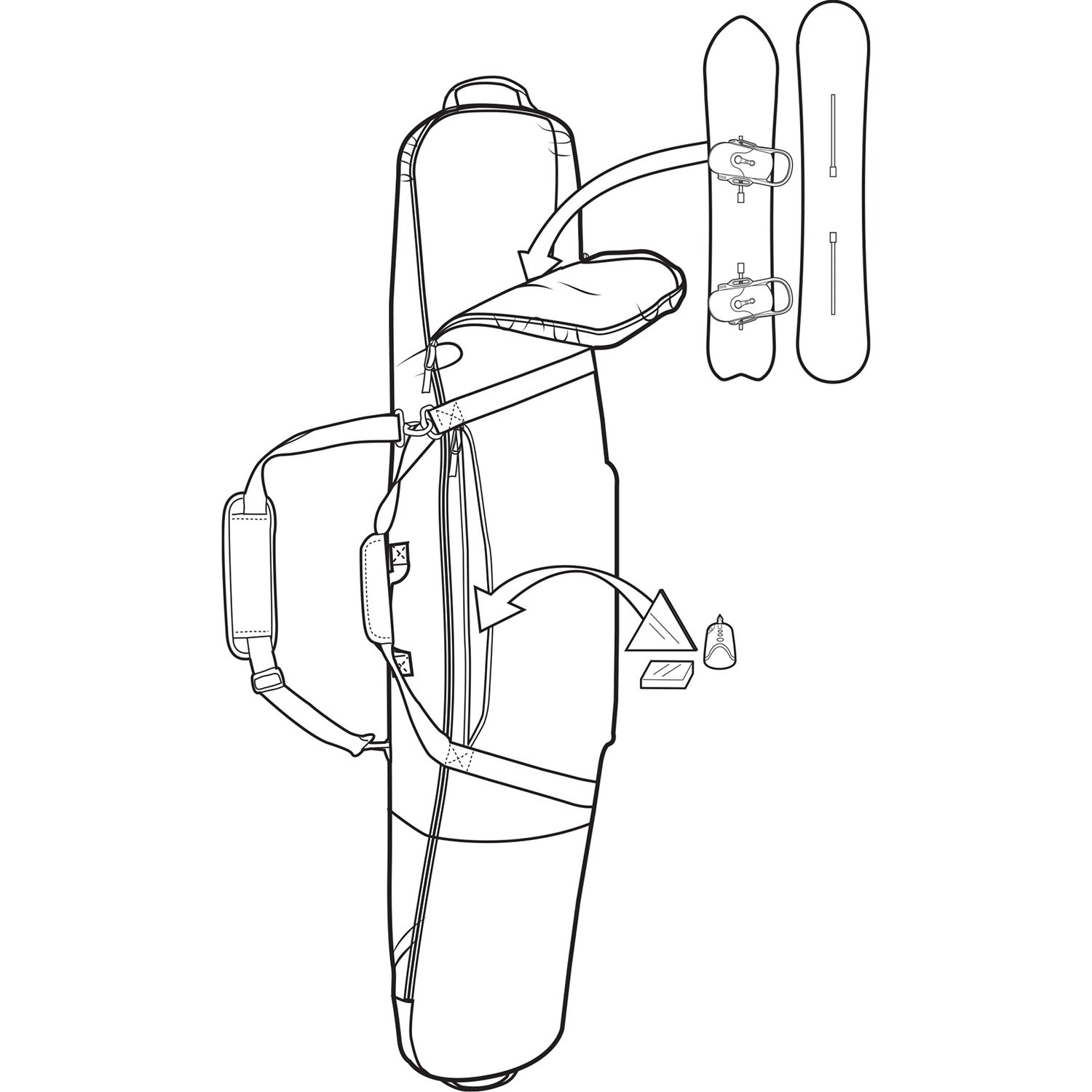 Burton Gig Snowboard Bag 2020 Internal 1