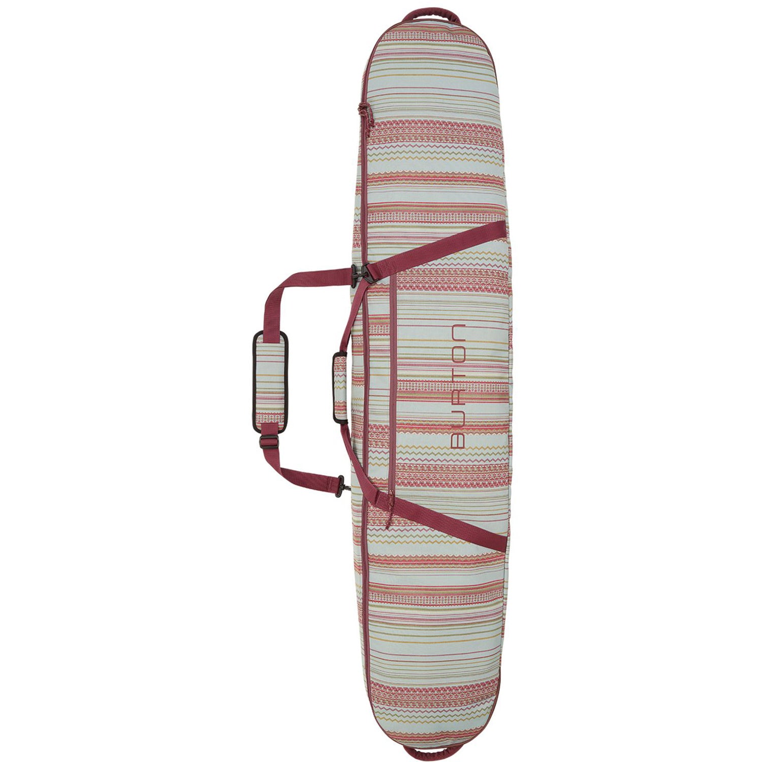 Burton Gig Snowboard Bag 2020 Aqua Gray Stripe Print 1