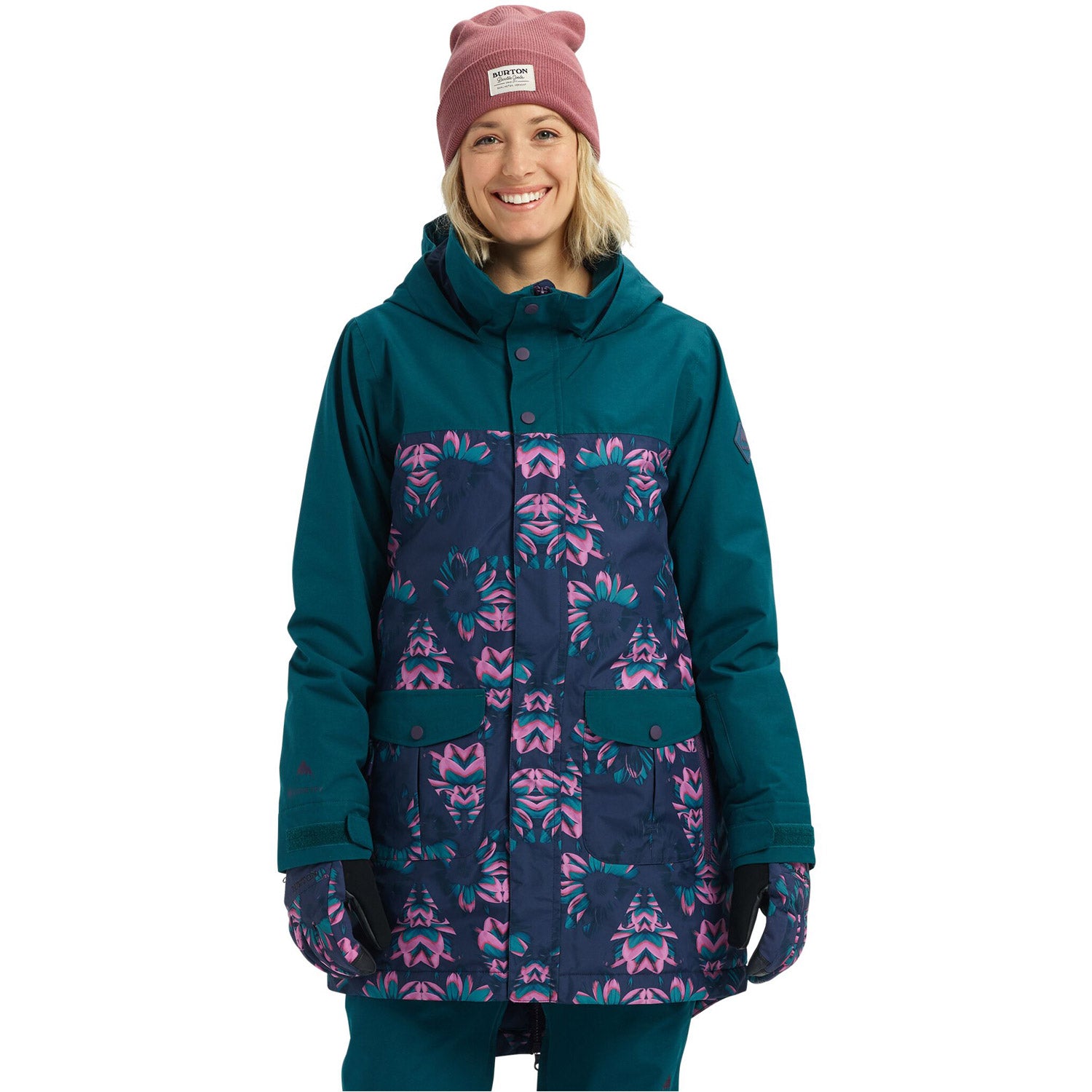 Burton GORE‑TEX Eyris Snowboard Jacket 2020 Deep Teal / Dress Blue Stylus