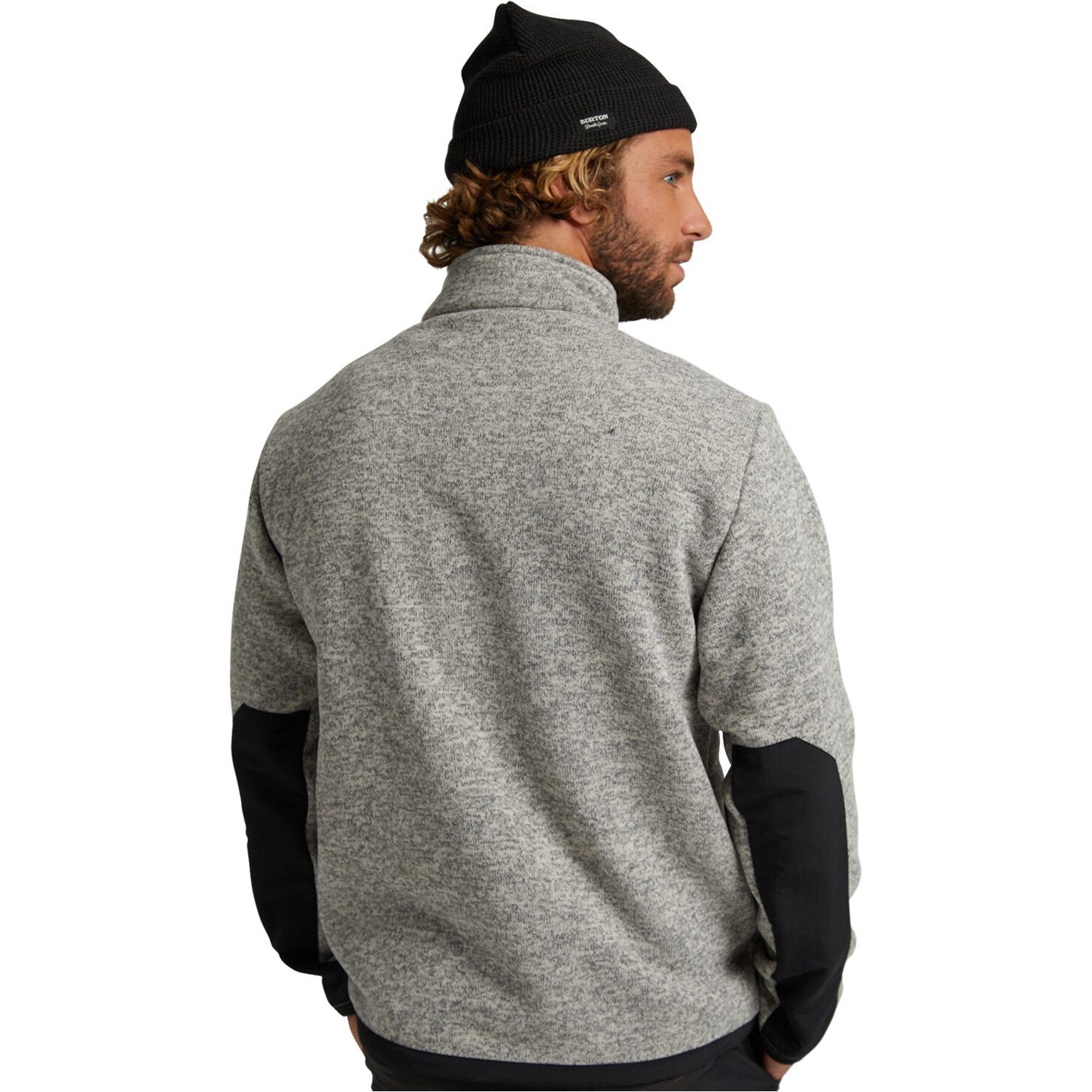 Burton Hayrider Sweater Full-Zip Fleece 2021 Gray Heather