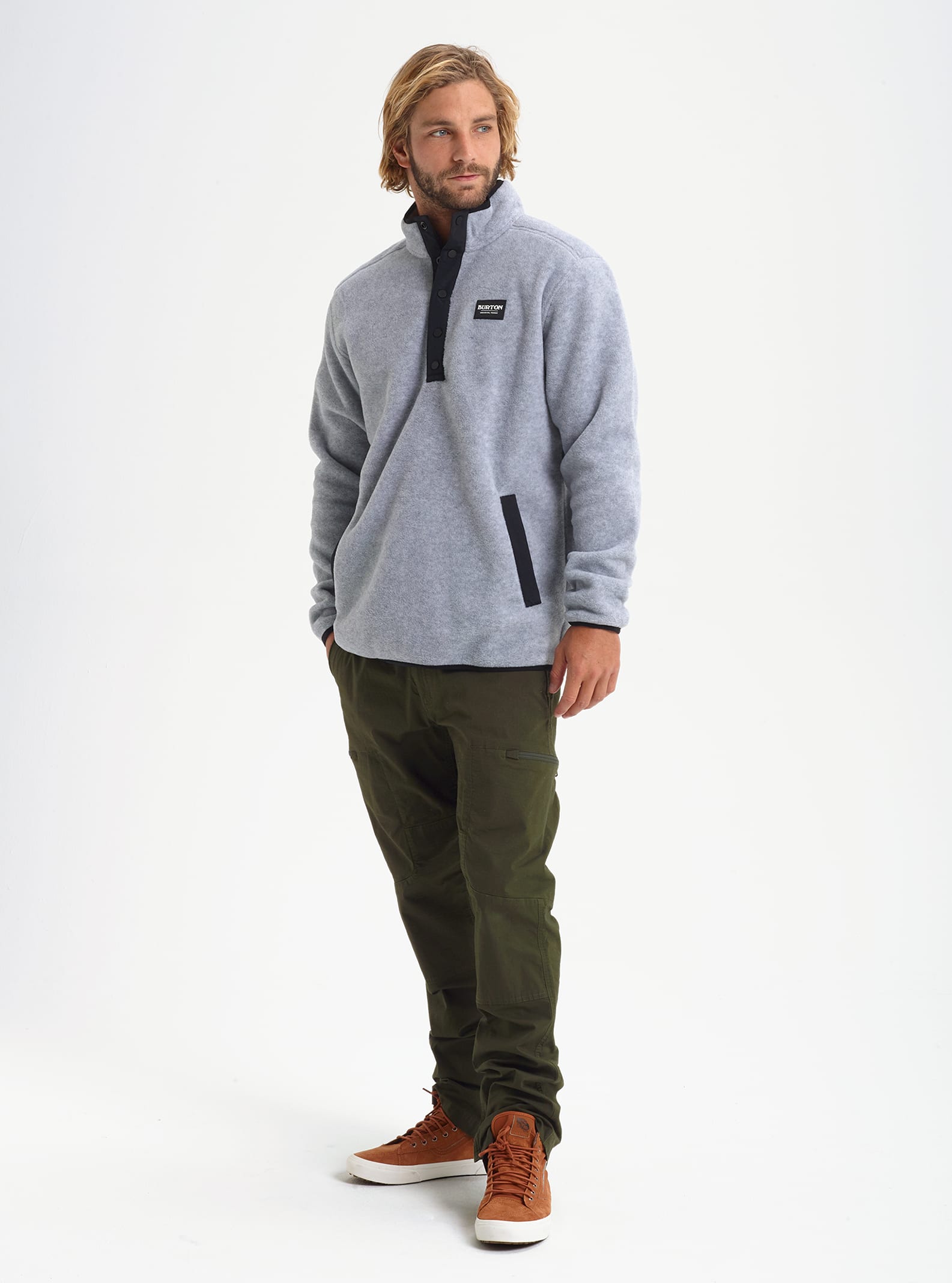 Burton Hearth Fleece Pullover 2022 Gray heather