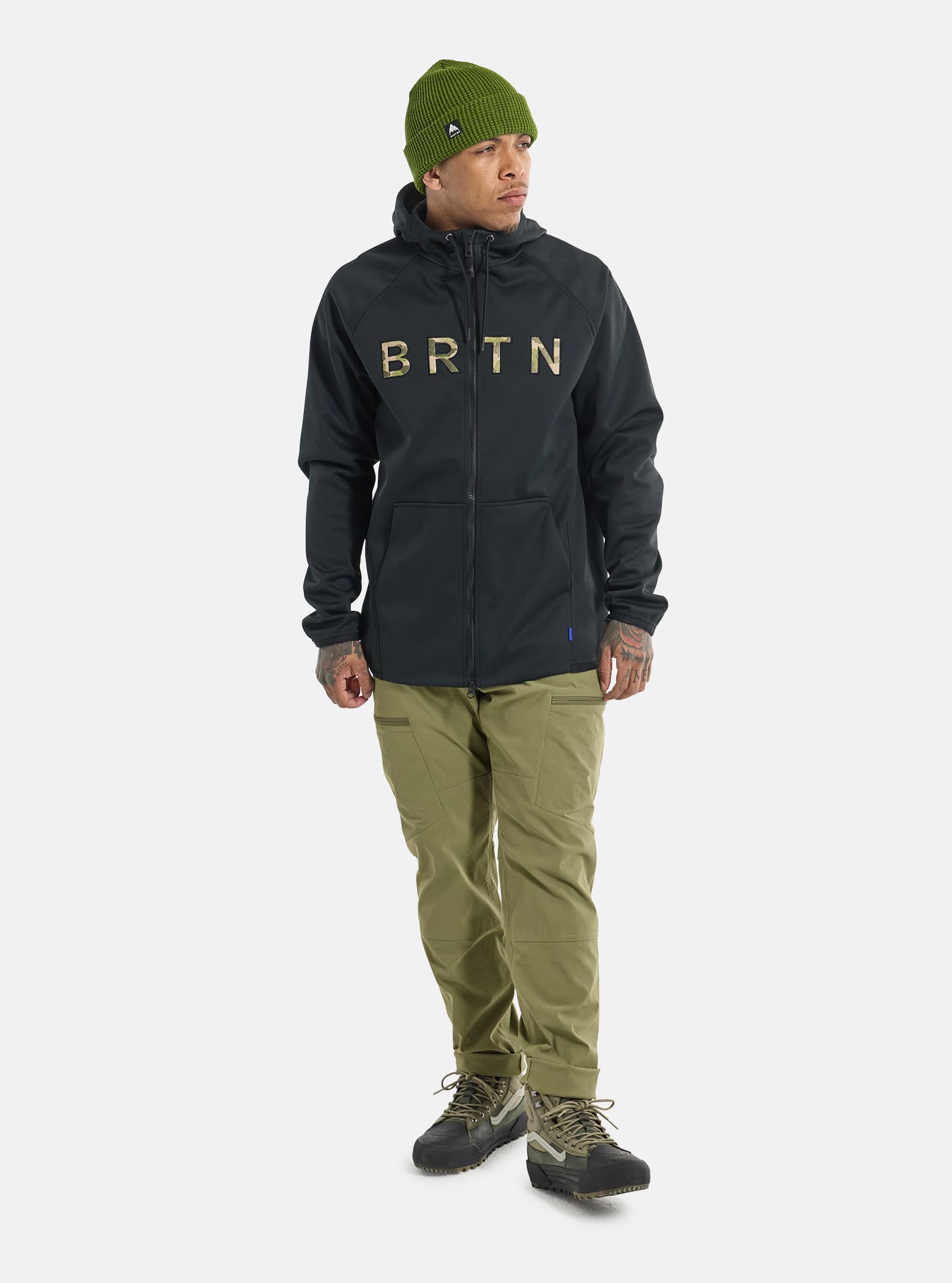 Burton Men's Burton Crown Weatherproof Full-Zip Fleece True Black