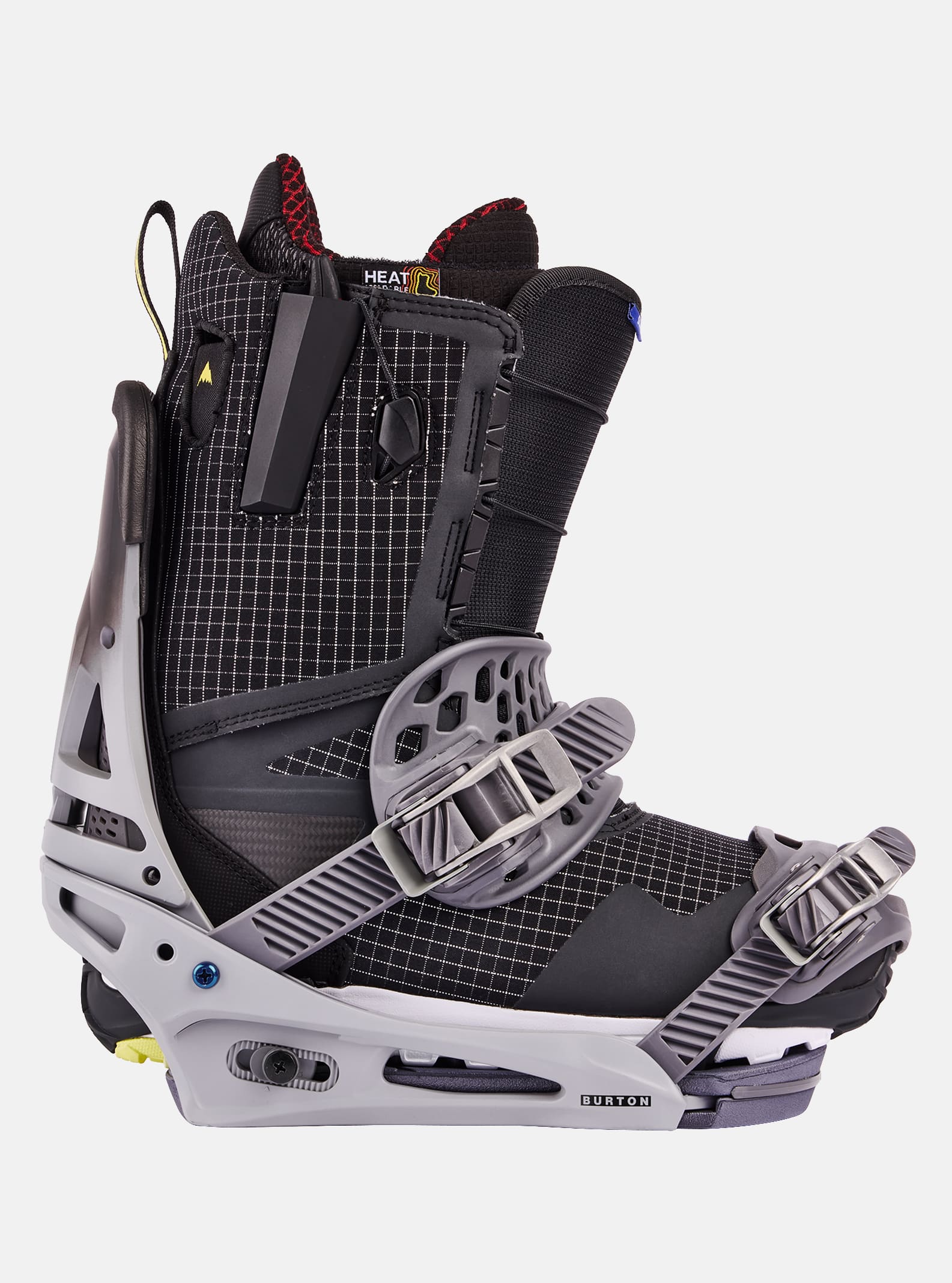 Burton Men's Burton Malavita Re:Flex Snowboard Bindings Gray Fade