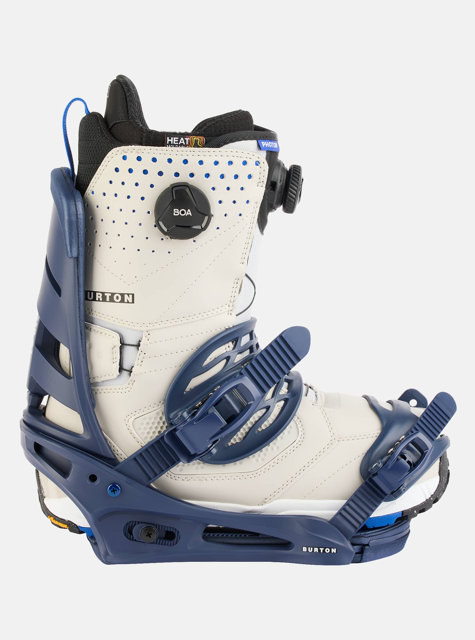 Burton Men's Burton Mission Re:Flex Snowboard Bindings Dress Blue