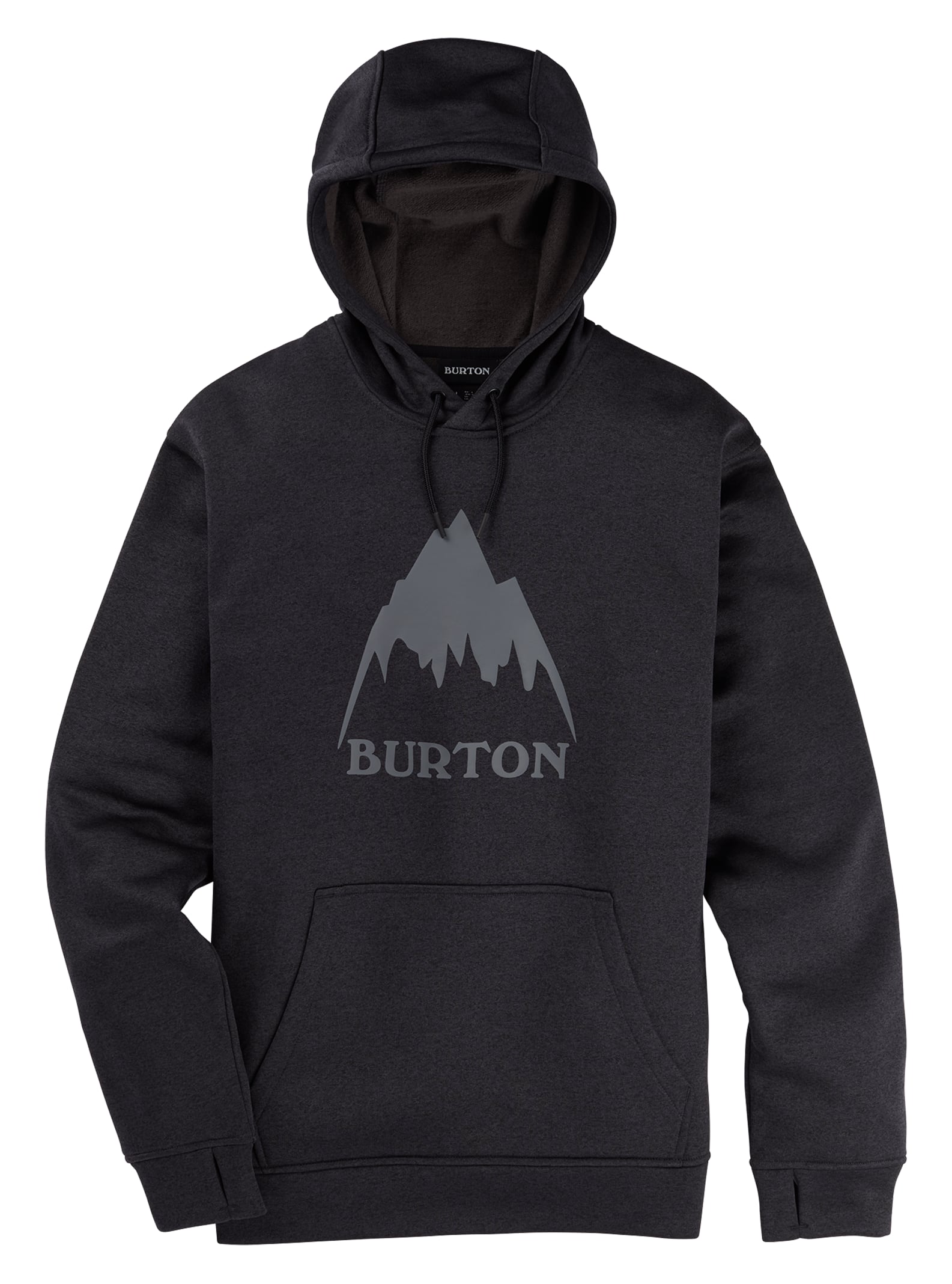 Burton Men's Burton Oak Pullover Hoodie True Black Heather