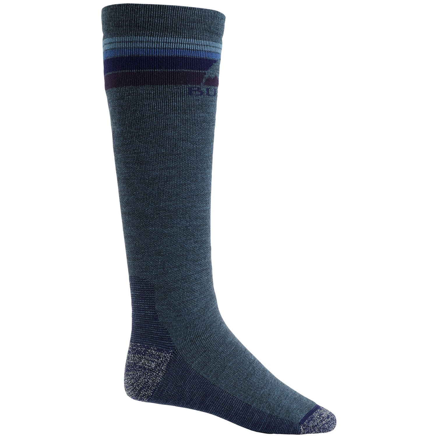 Burton Mens Emblem Midweight Sock 2021 Mood Indigo Heather