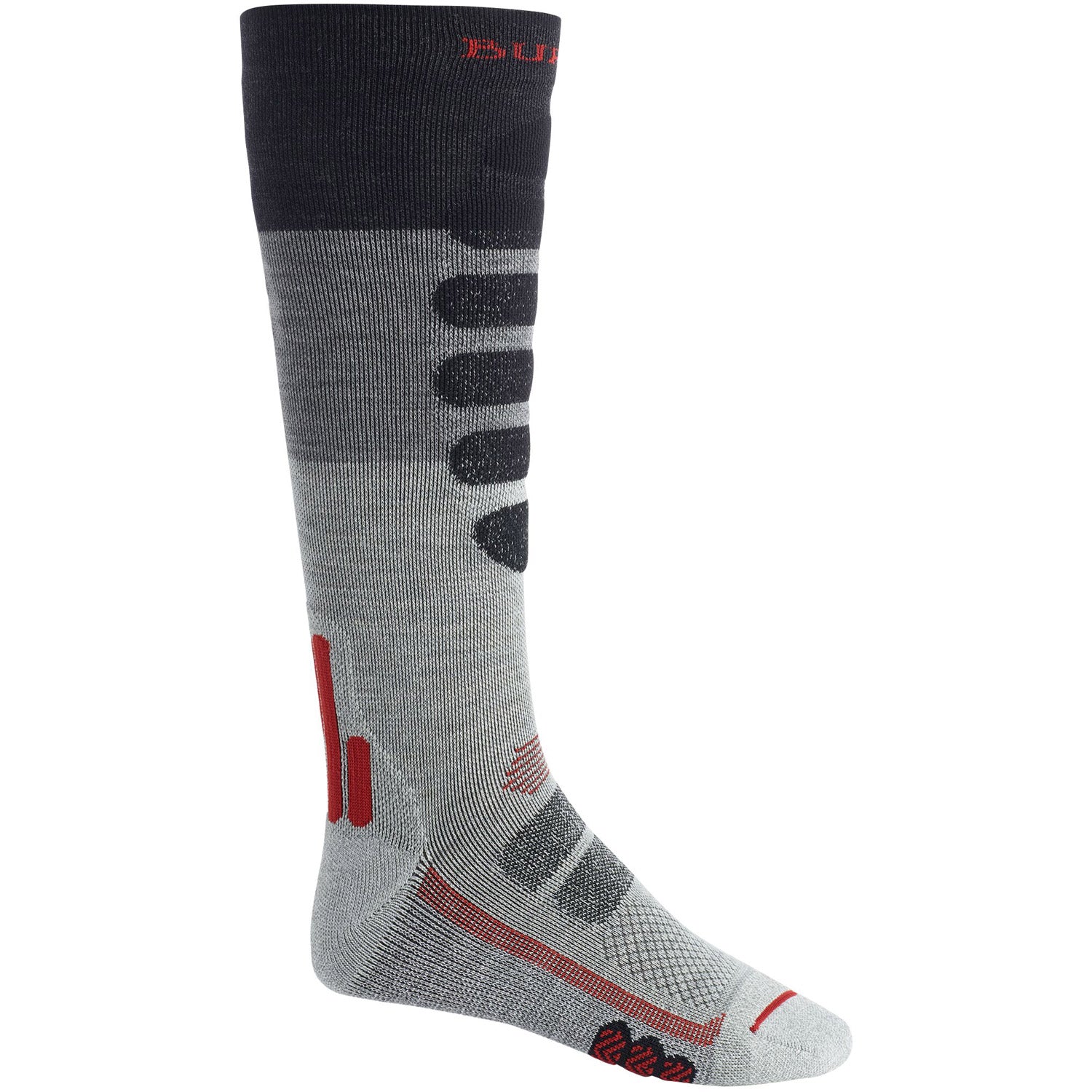 Performance + Lightweight Mens Snowboard Sock 2020 Gray Heather 1