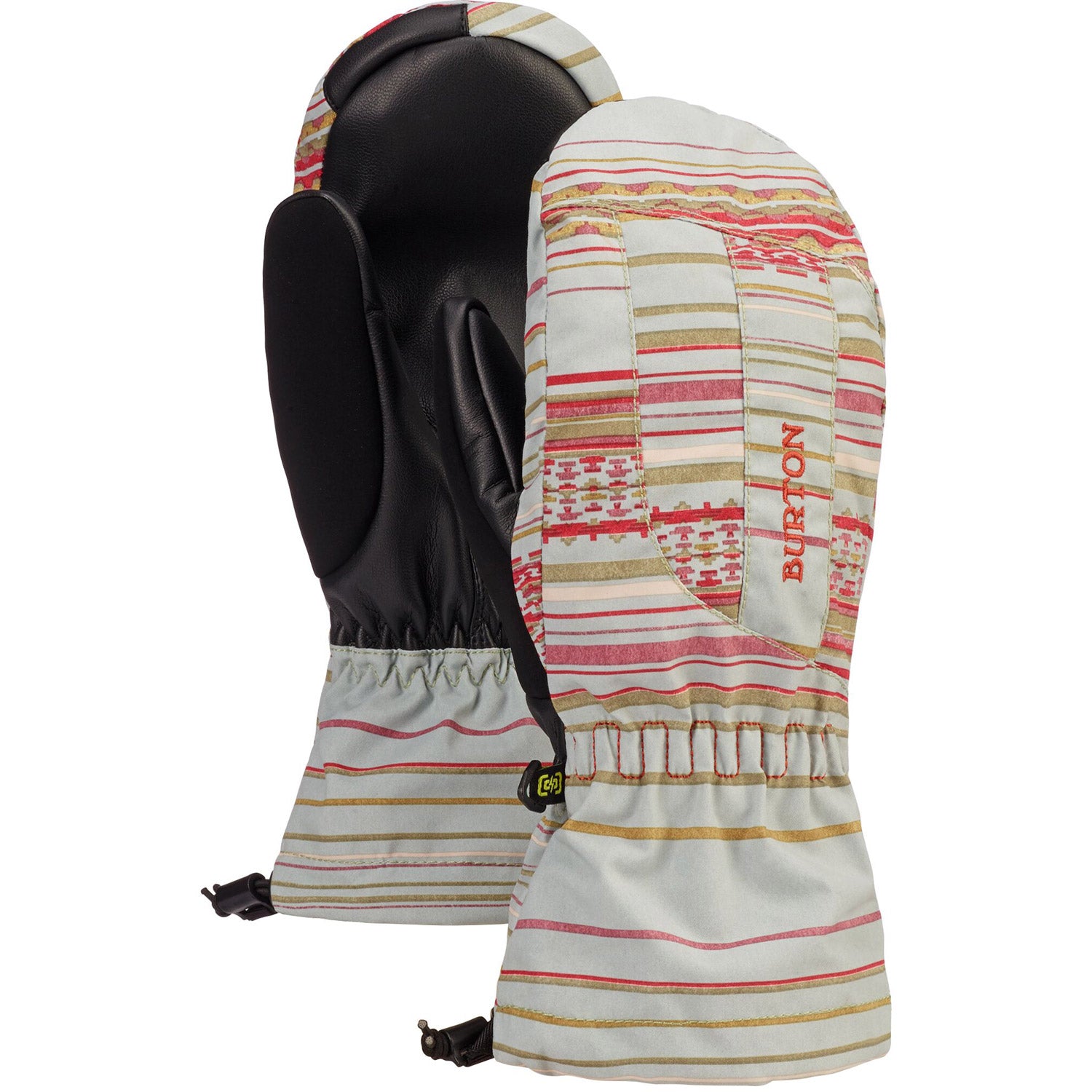 Burton Profile Women,s Snowboard Mitt 2020 Aqua Gray Revel Stripe 1