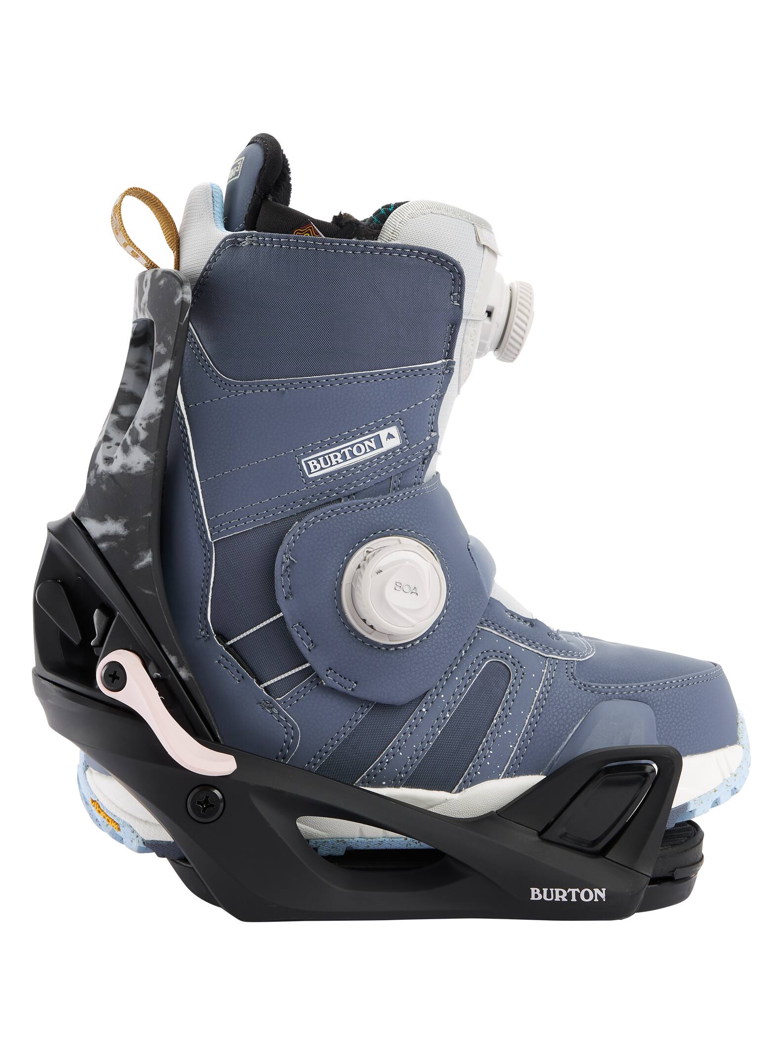 Burton Step On® Re:Flex Snowboard Bindings 2022 Gray acid wash