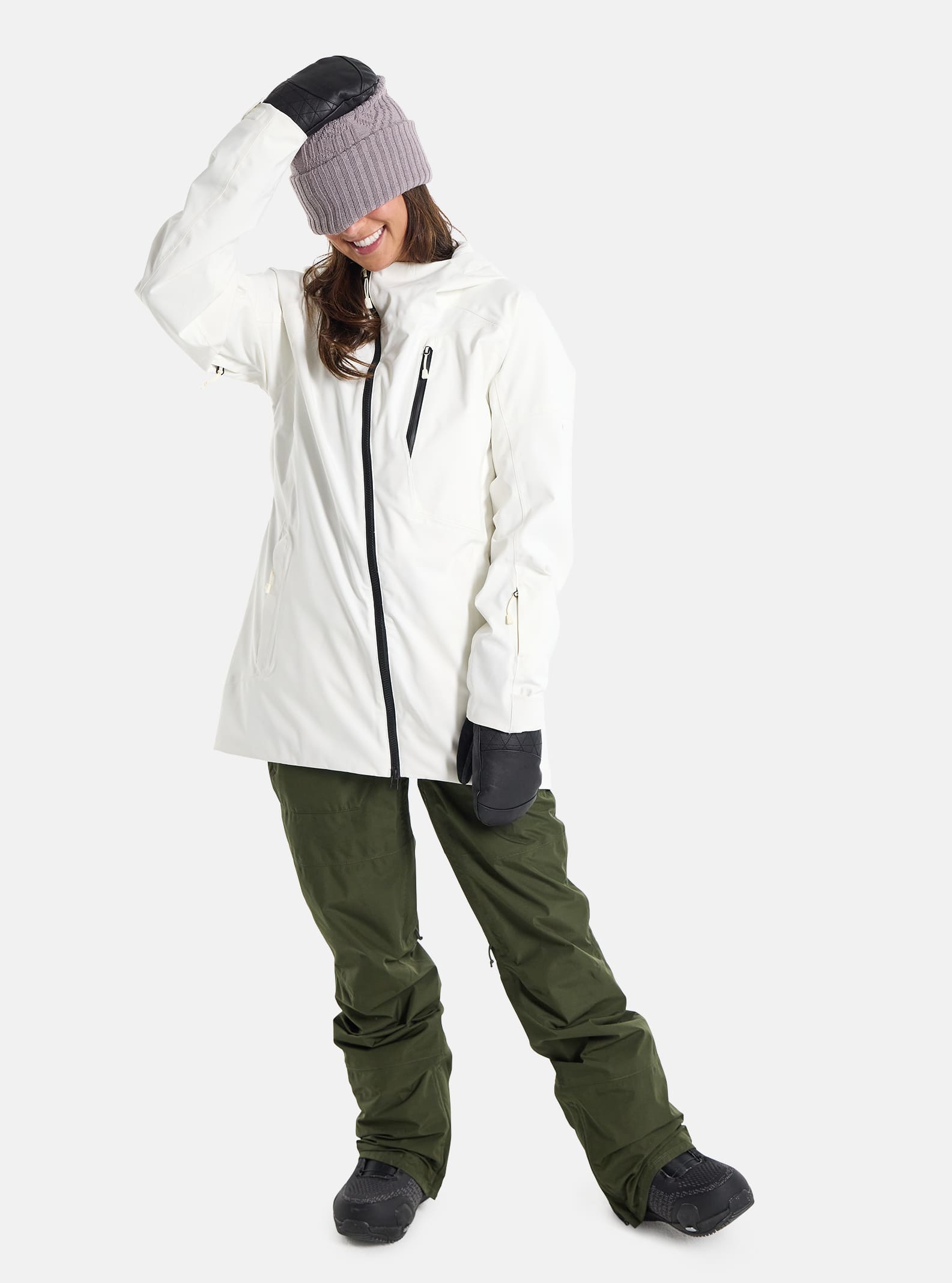 Burton Women's Burton Pyne 2L Jacket Stout White