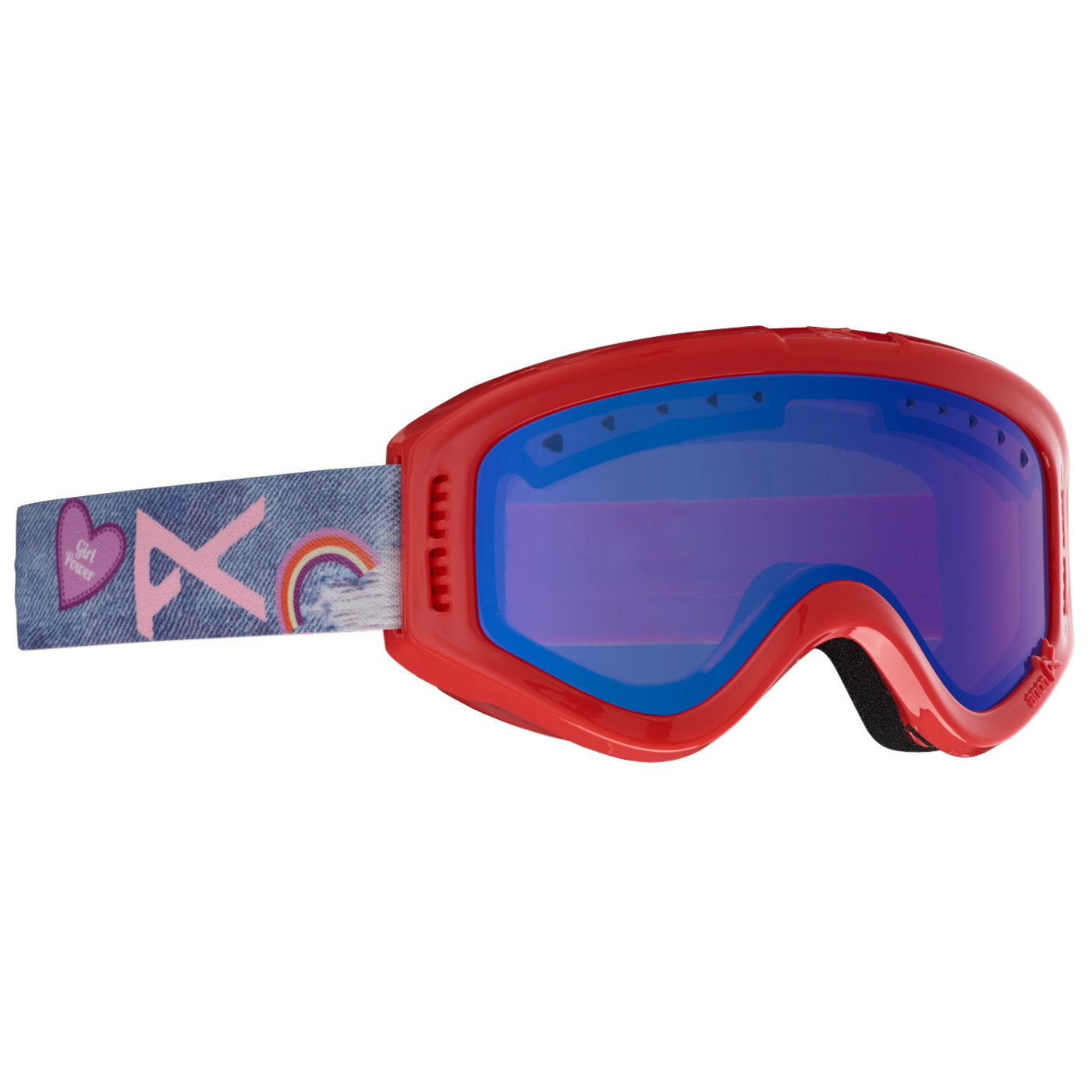 Anon Tracker Youth Goggle 2019 Girl Power Blue Amber lens