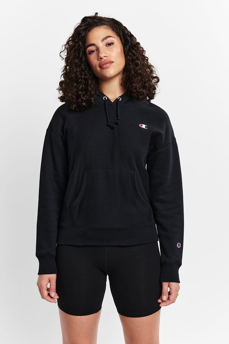Champion Reverse Weave Hoodie Black