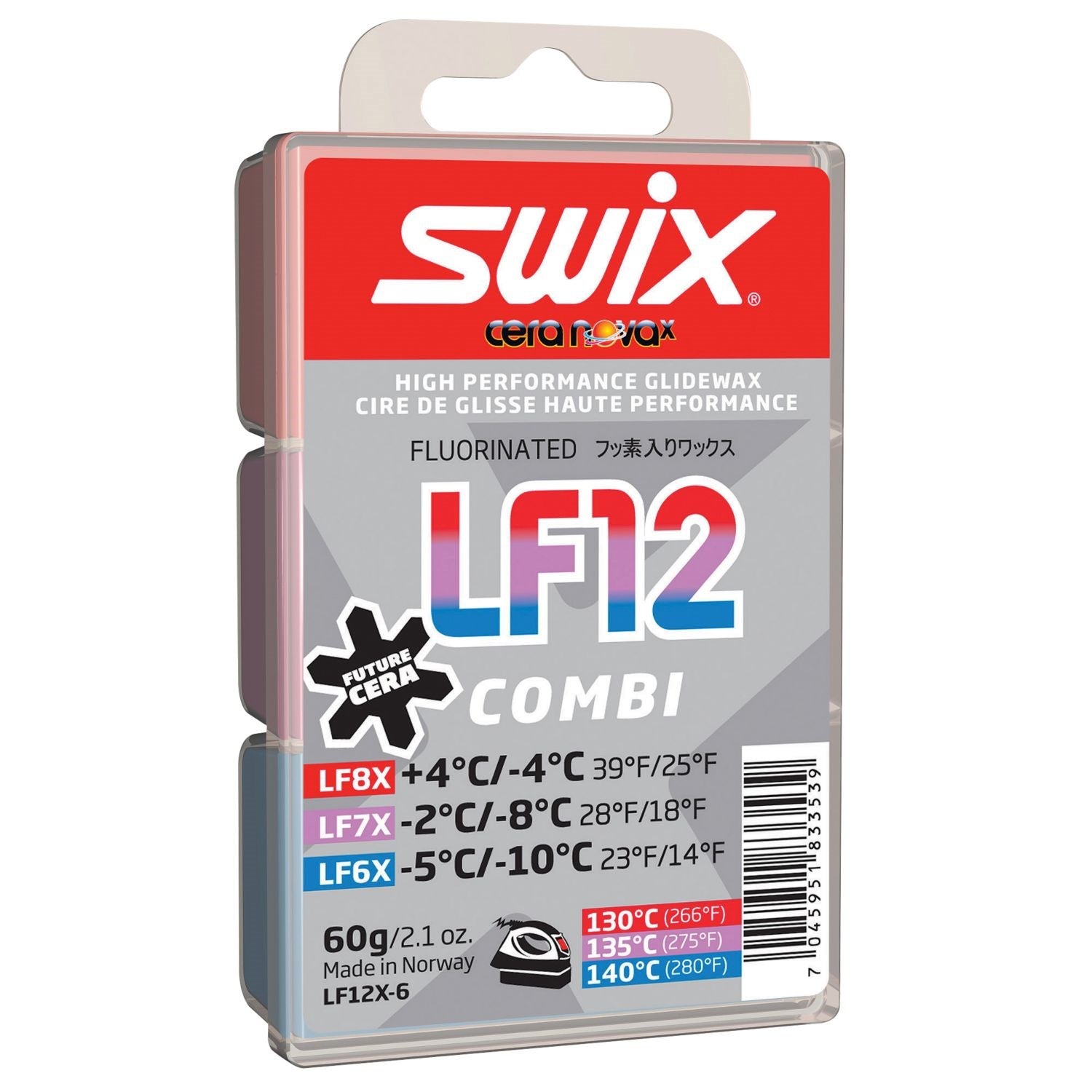 Swix LF12X Low Fluoro Combi Wax 60g