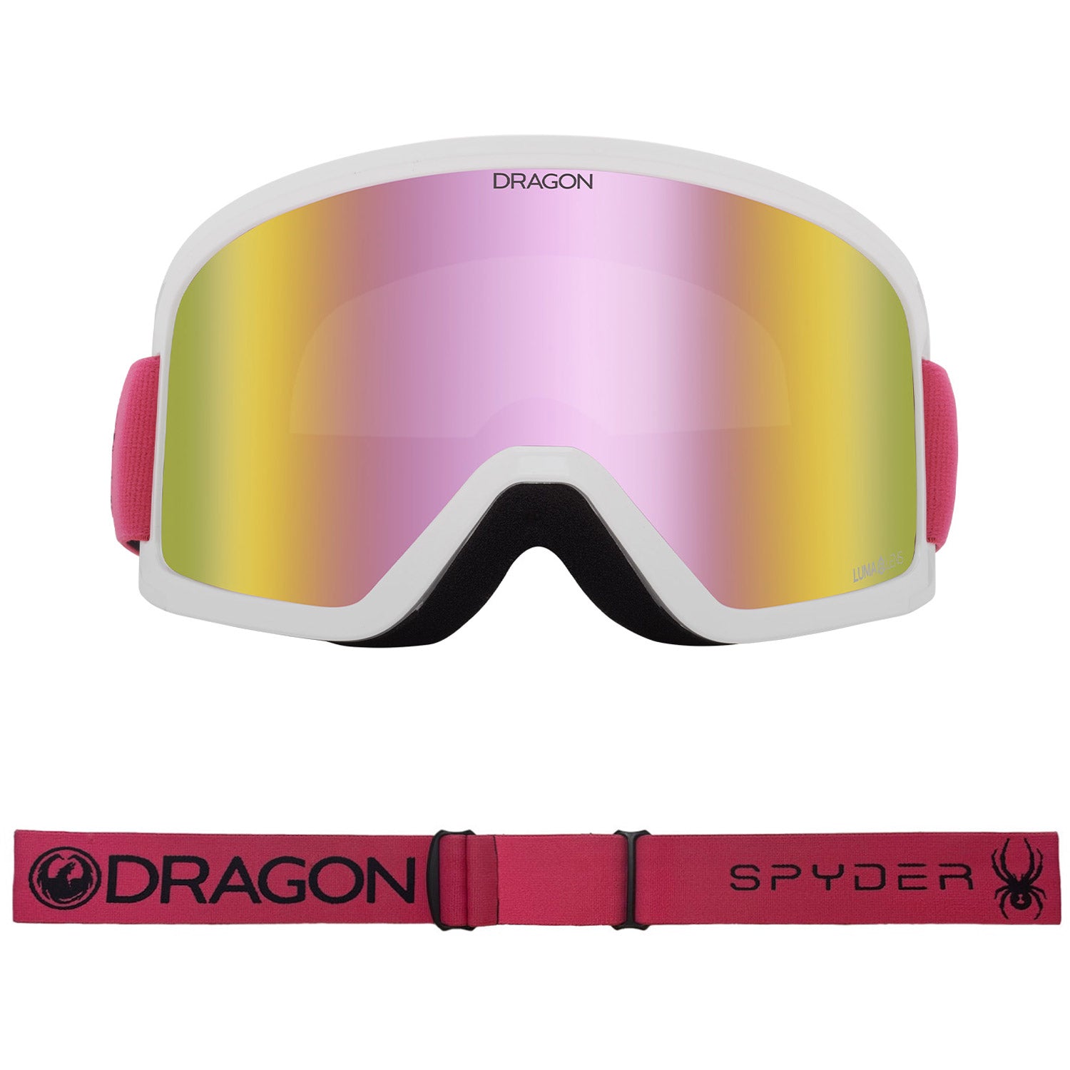 Dragon DX3 OTG Asian Fit Snow Goggles 2023 Cersie Lumalens Pink Ion Lens