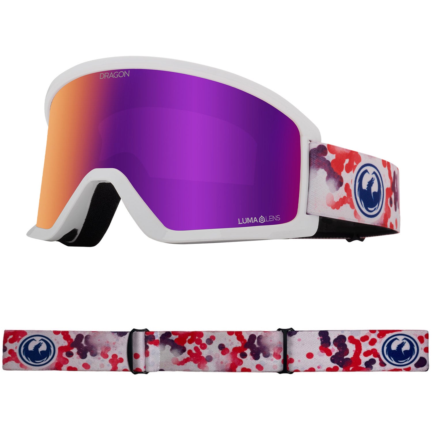Dragon DX3 OTG Snow Goggles 2023 Koi Lumalens Purple Ion Lens