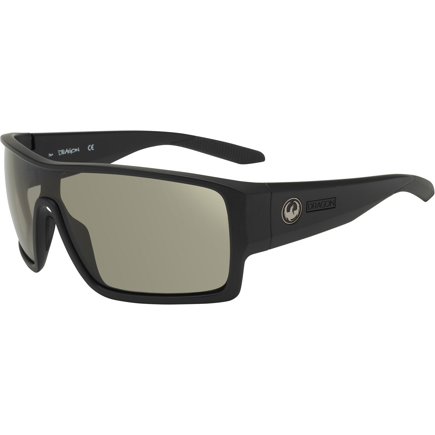 Dragon Flash Sunglasses Matte Black w/ Lumalens Smoke Polar