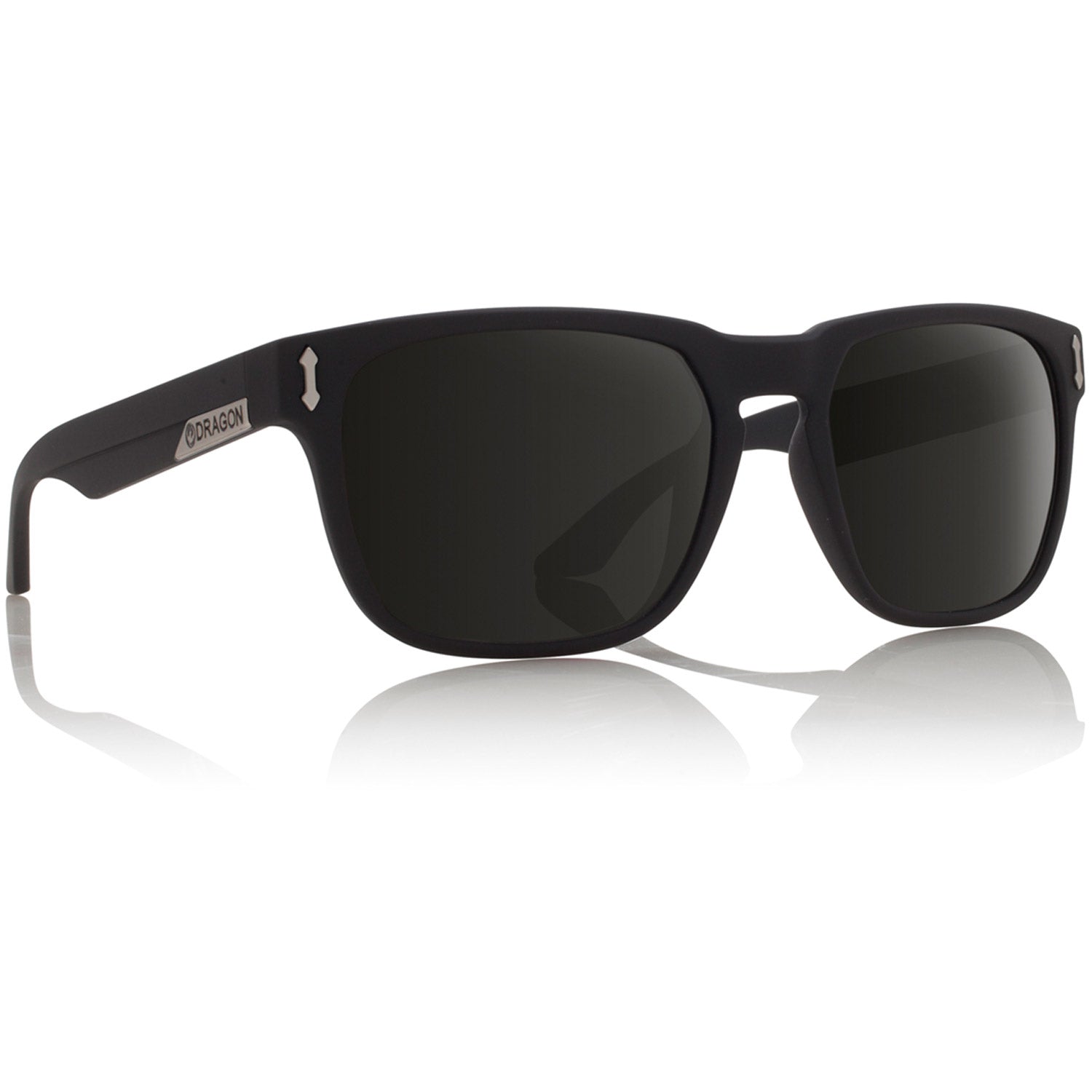 Dragon Monarch Sunglasses Jet Black w/ Lumalens Smoke Polar
