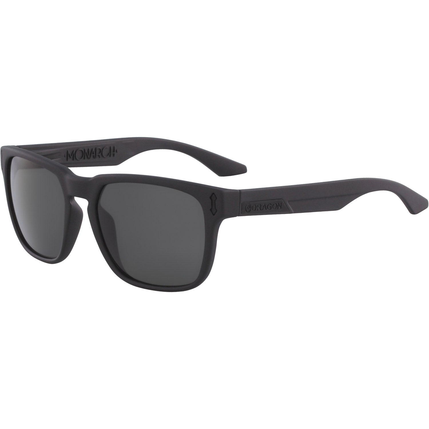 Dragon Monarch Sunglasses Matte Black w/ Lumalens Smoke
