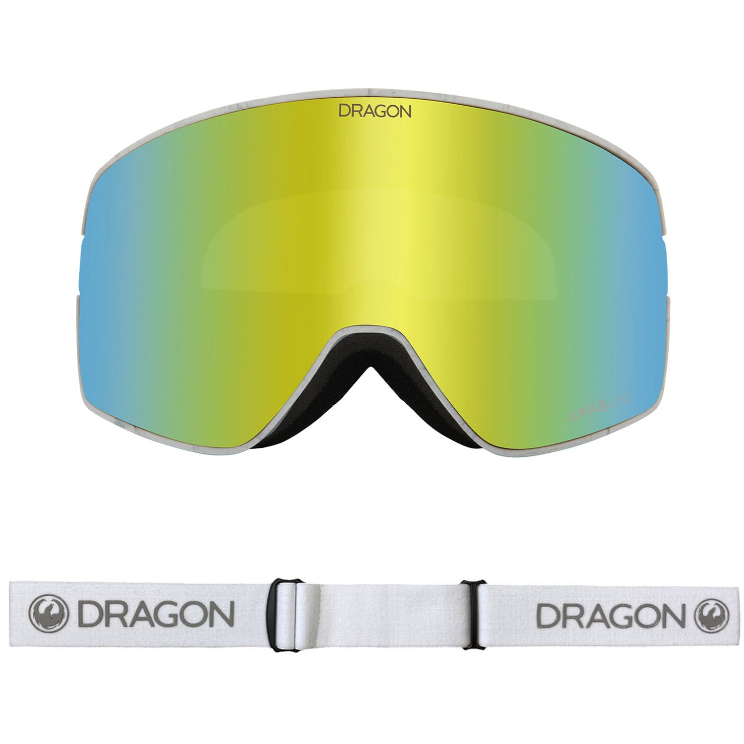 Dragon NFX2 Snow Goggles 2023 Carrara Lumalens Gold Ion Lens With Lumalens Amber Lens