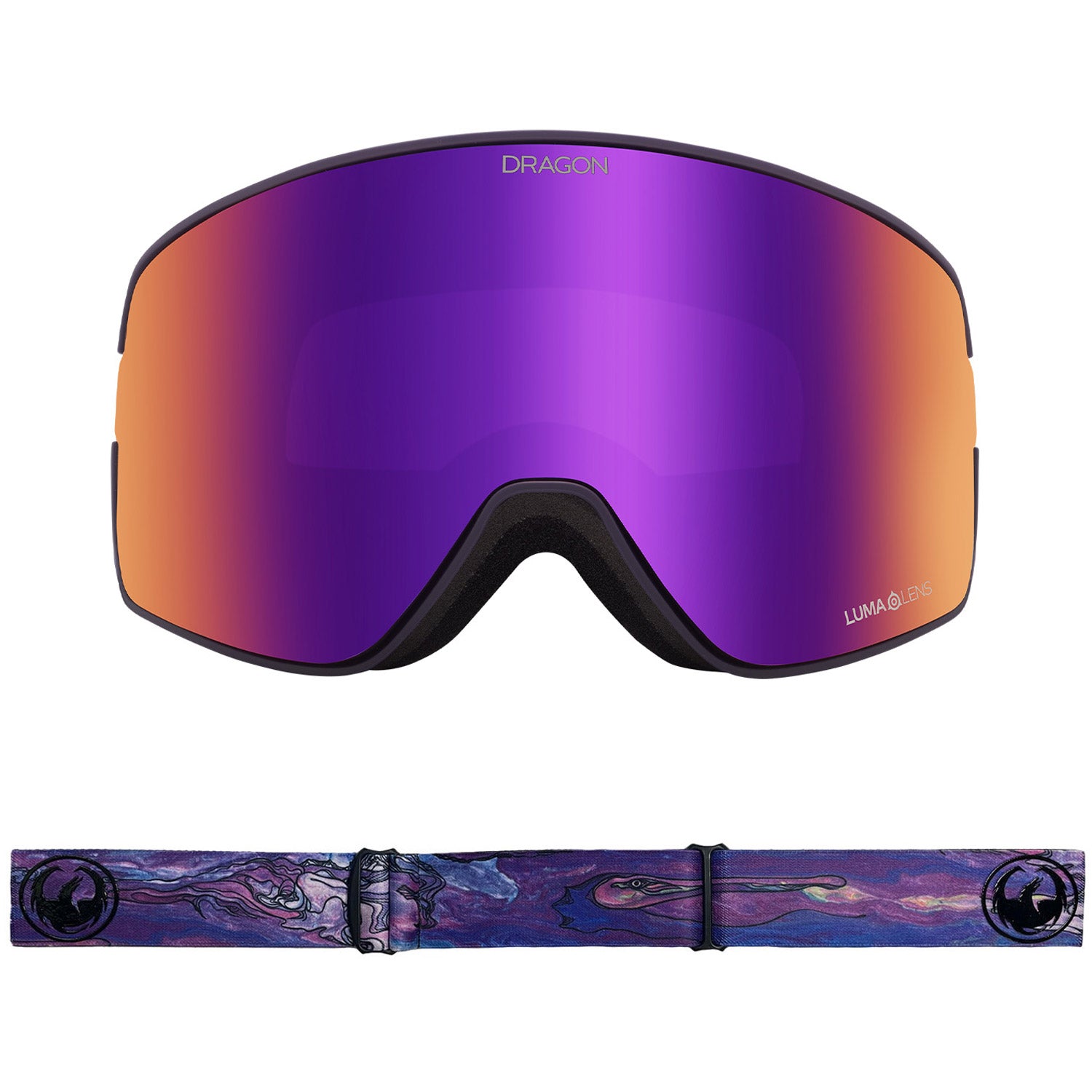 Dragon NFX2 Snow Goggles 2023 Chris Signature Lumalens Purple Ion Lens With Lumalens Amber Lens