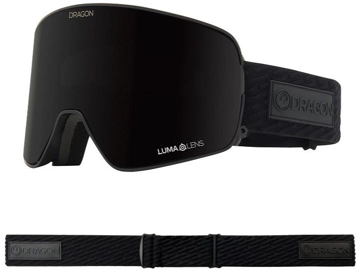 Dragon NFX2 Snow Goggles 2023 Midnight Lumalens Midnight Lens With Lumalens Violet Lens