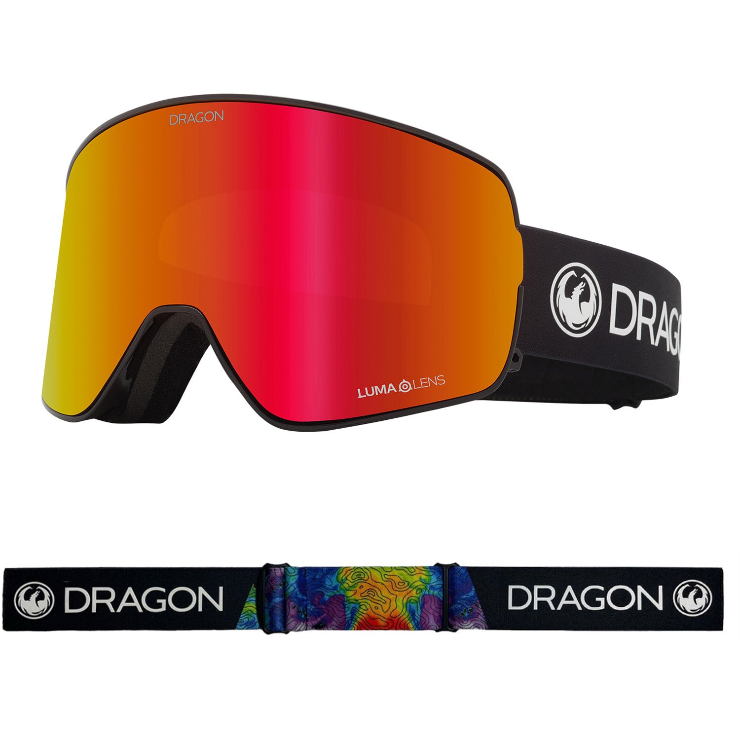 Dragon NFX2 Snow Goggles 2023 Thermal Lumalens Red Ion With Lumalens Rose Lens