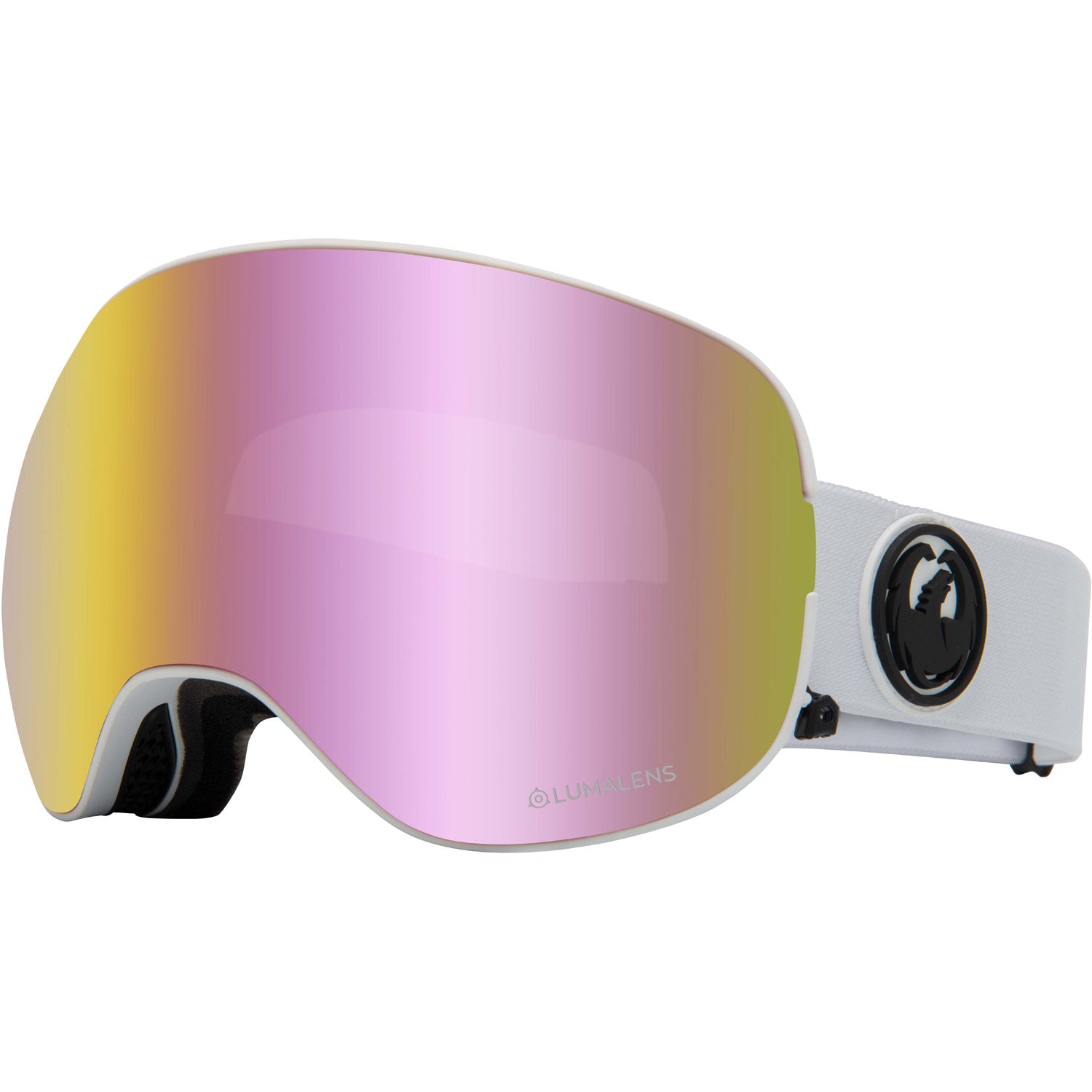 Dragon X2 Goggle 2020 White - Lumalens Pink Ion w/ Lumalens Dark Smoke Lens