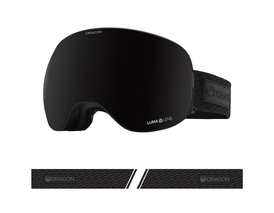 Dragon X2 Snow Goggles 2023 Midnight Lumalens Midnight Lens With Lumalens Violet Lens