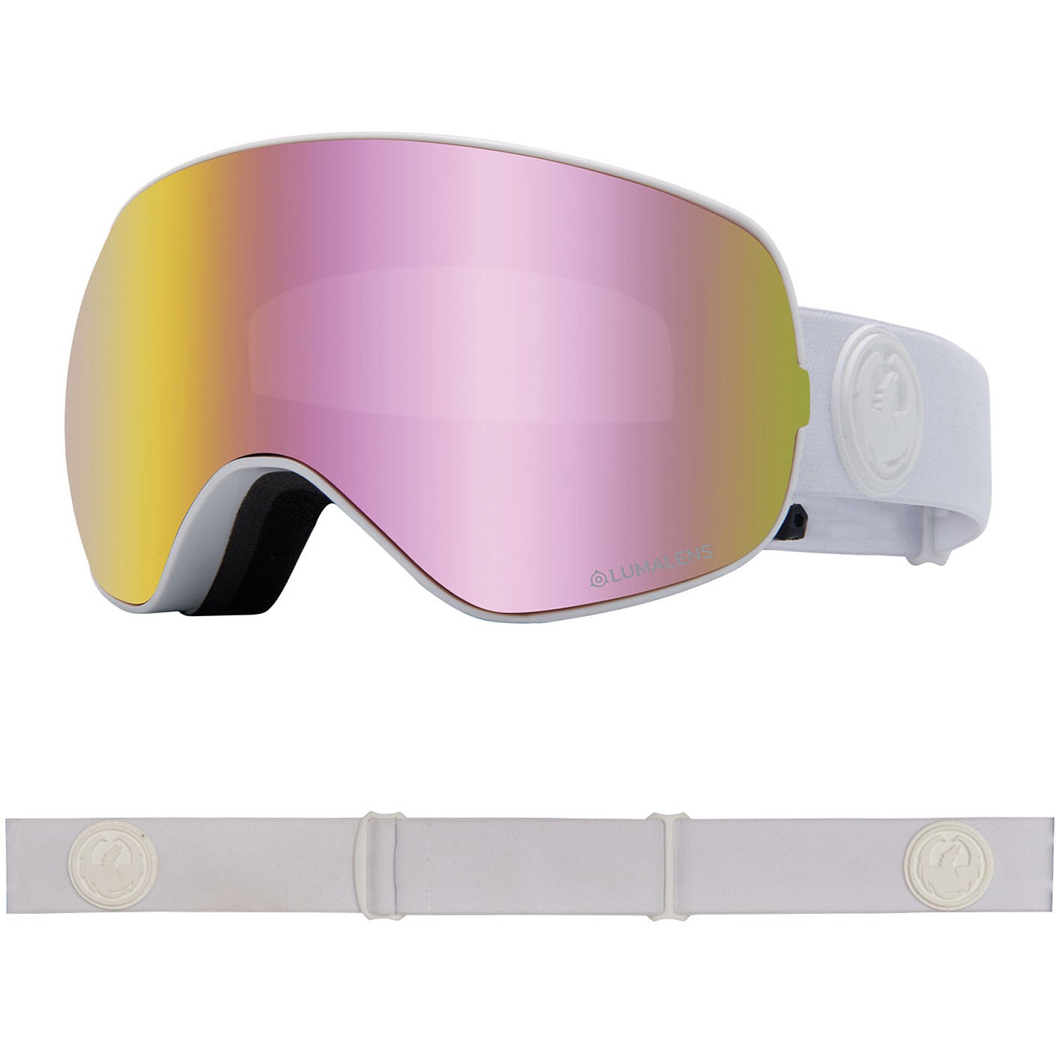 Dragon X2S Snow Goggles 2023 Split Lumalens Purple Ion Lens with Lumalens Amber Lens