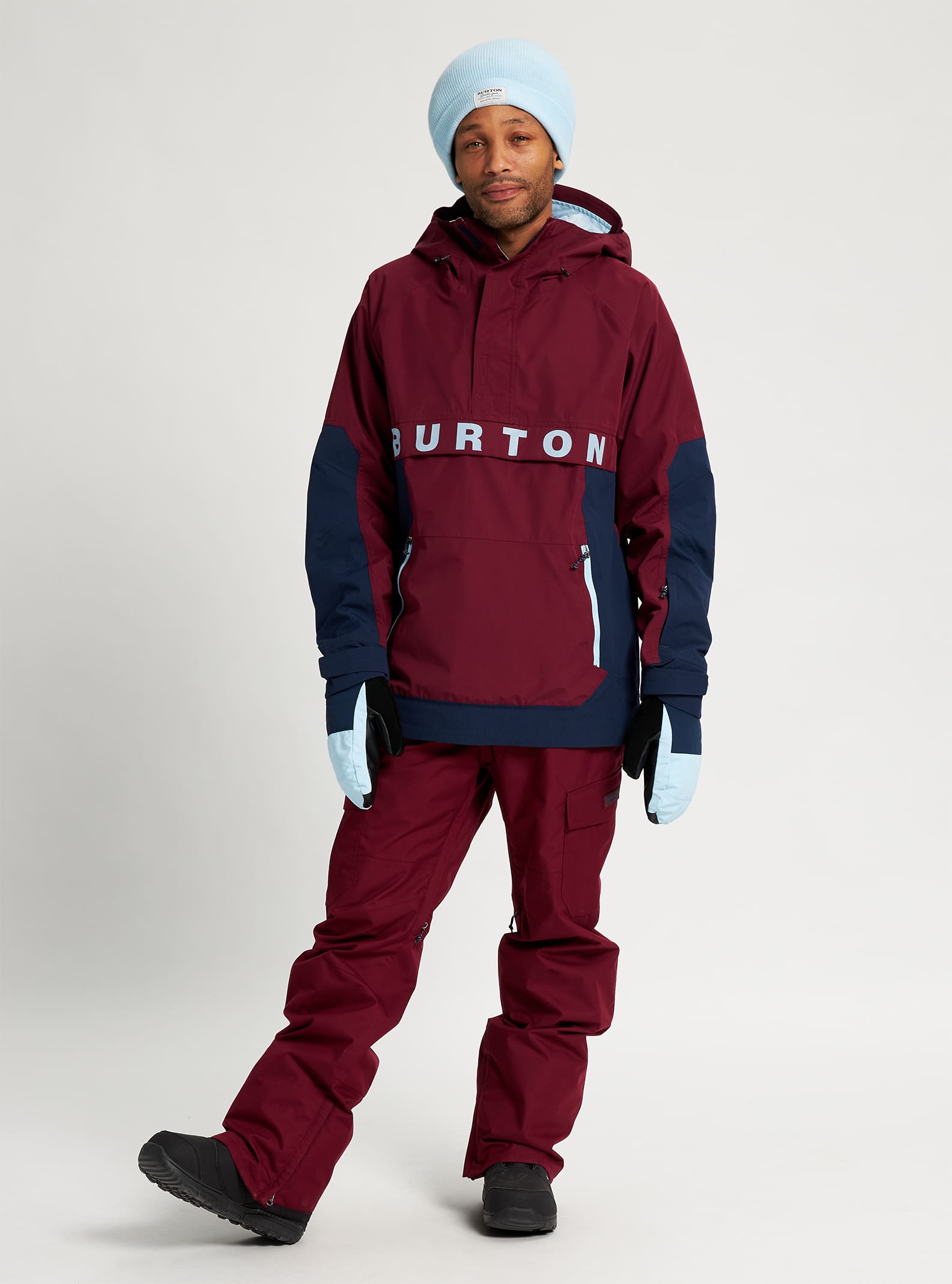 Burton Frostner Anorak 2022 Mulled berry / dress blue