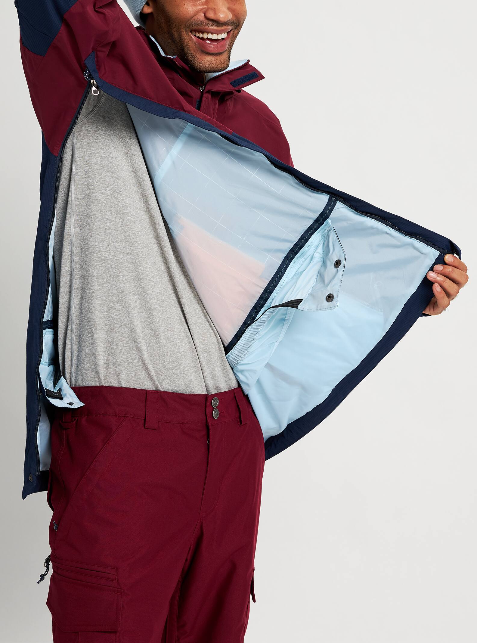 Burton Frostner Anorak 2022 Mulled berry / dress blue