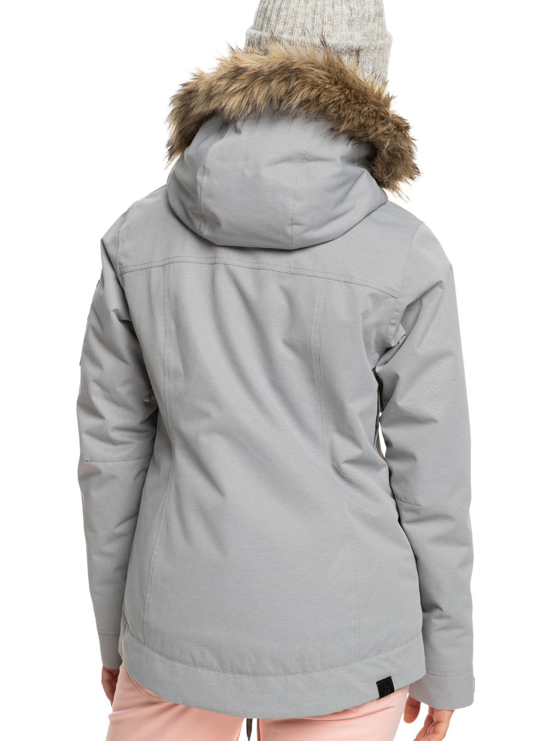 Roxy Womens Meade Insulated Snow Jacket Grey Heather