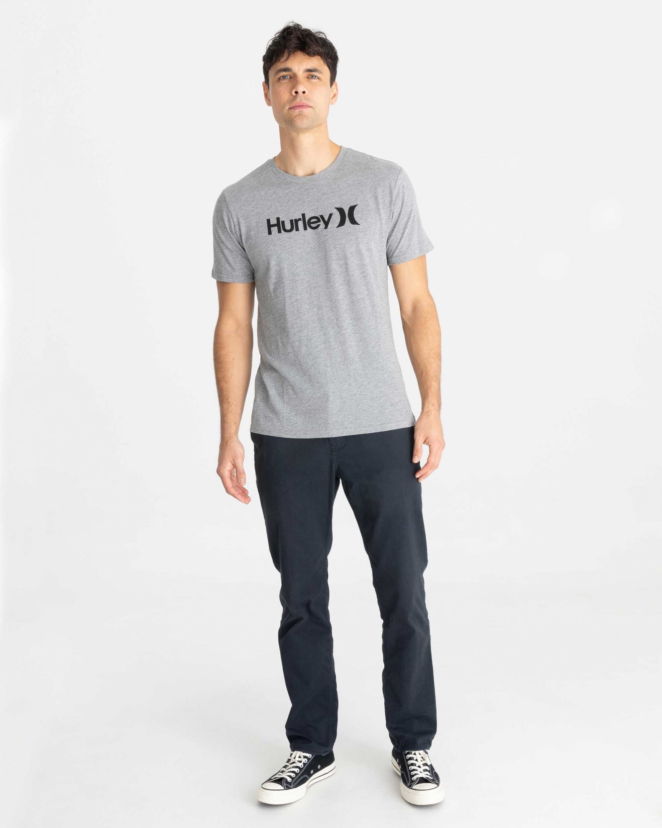 Everyday Washed One And Only Solid Hurley Mens Short Sleeve T Shirt