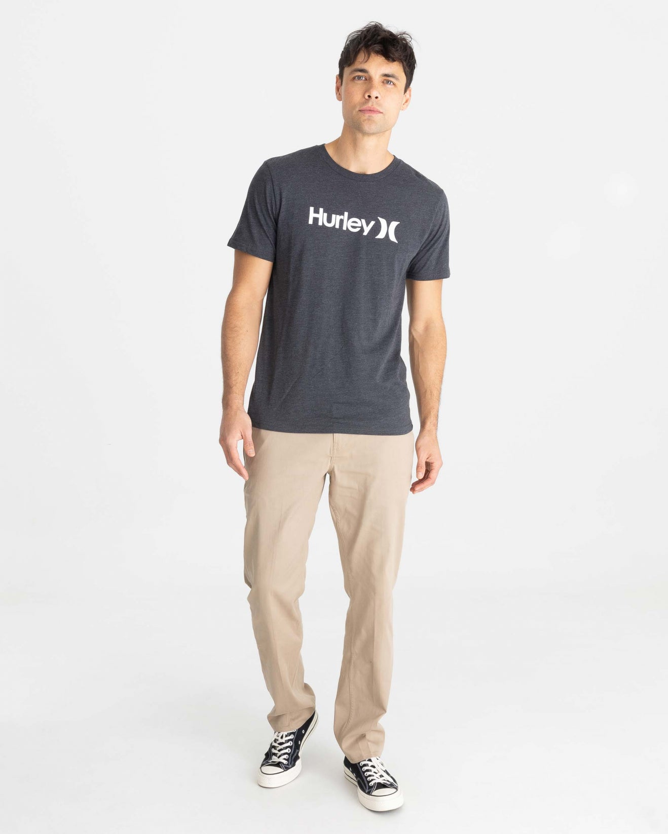 Everyday Washed One And Only Solid Hurley Mens Short Sleeve T Shirt