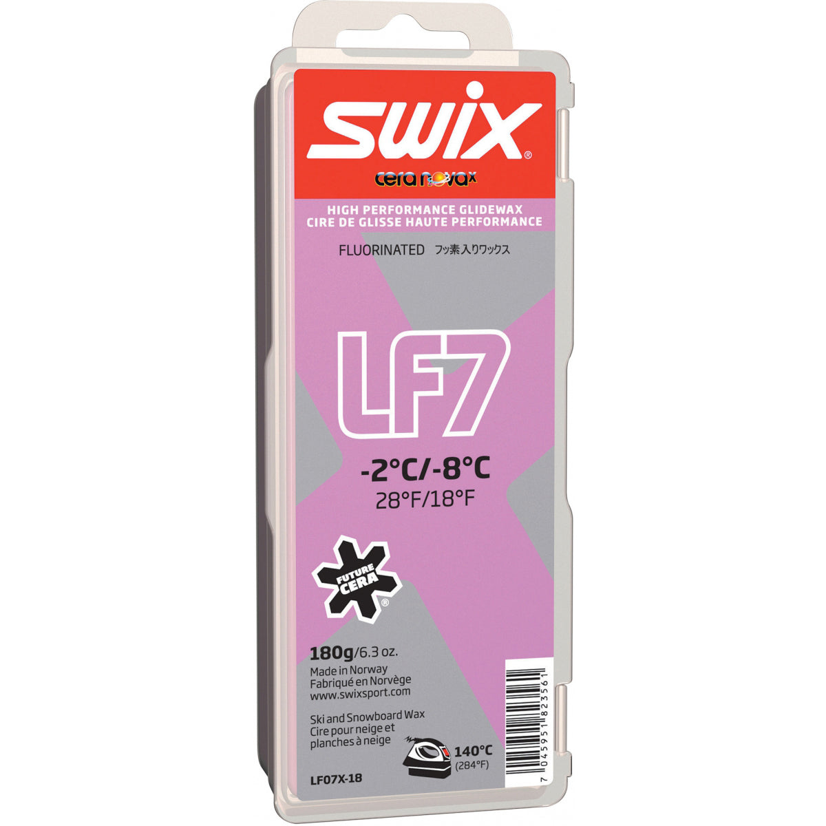 Swix LF07X Low Fluoro Violet Wax 180g