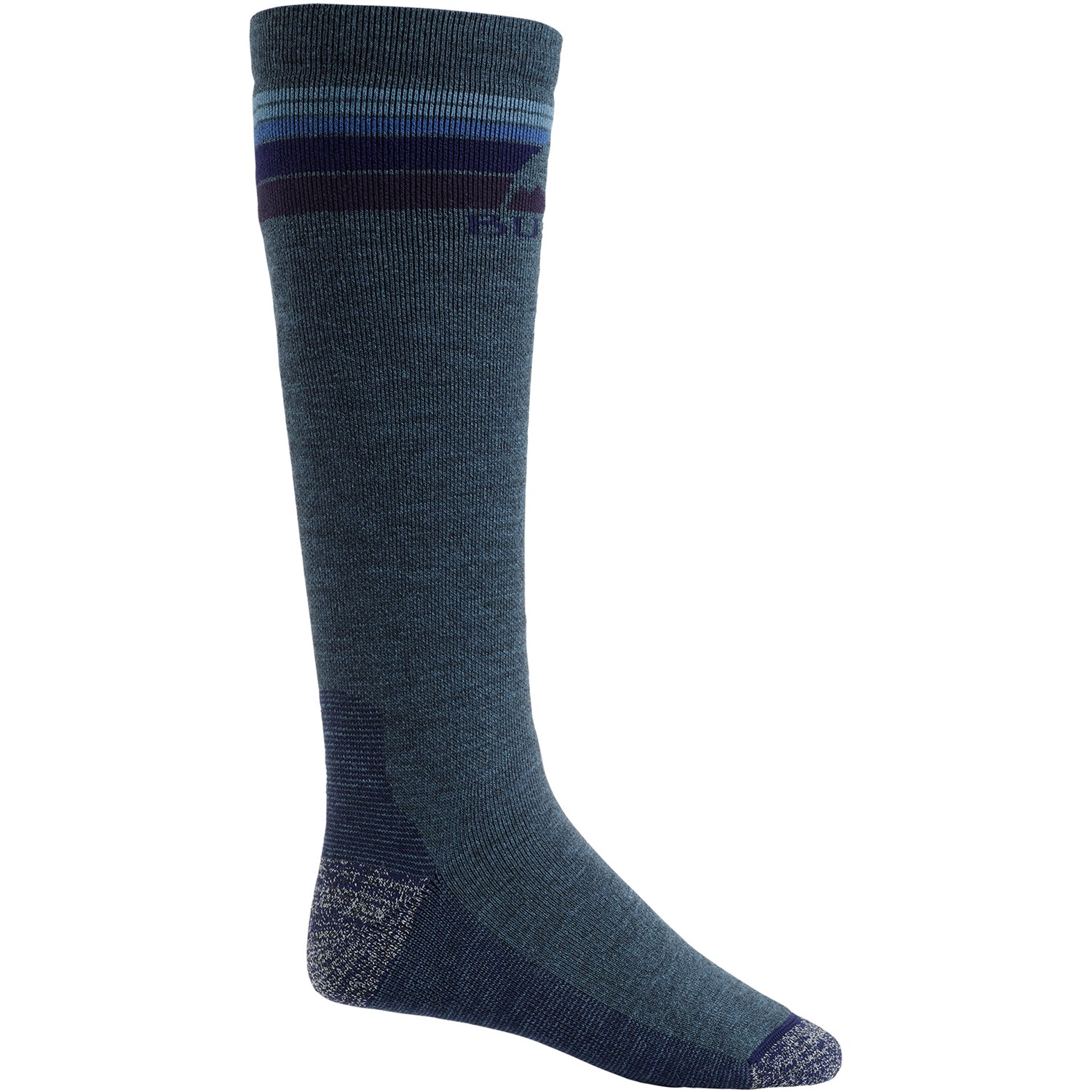 Burton Emblem Midweight Mens Snowboard Sock 2019 Indigo Heather