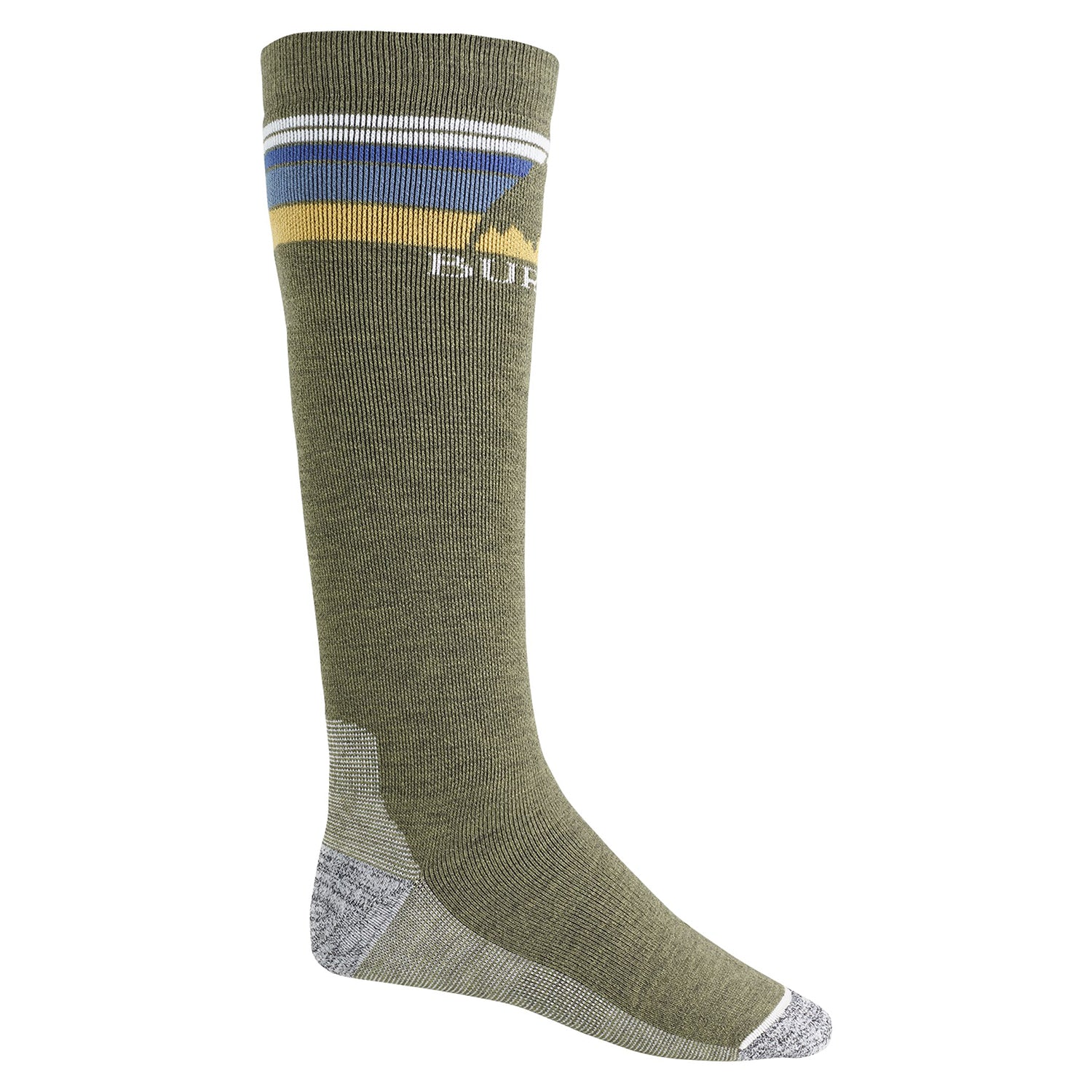 Burton Emblem Midweight Snowboard Sock 2019 Olive Heather