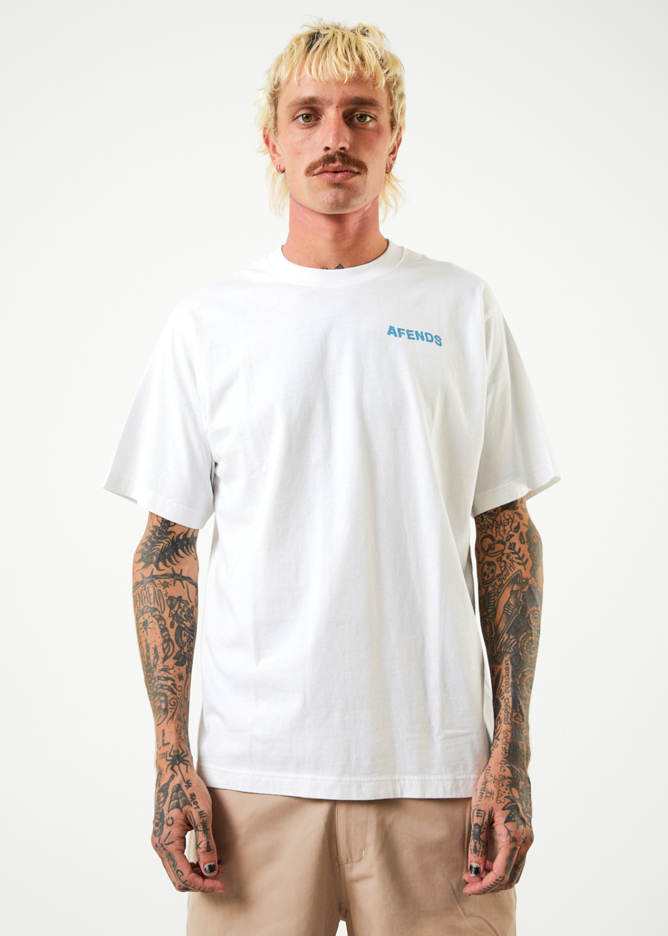 Vortex - Recycled Retro T-Shirt - White