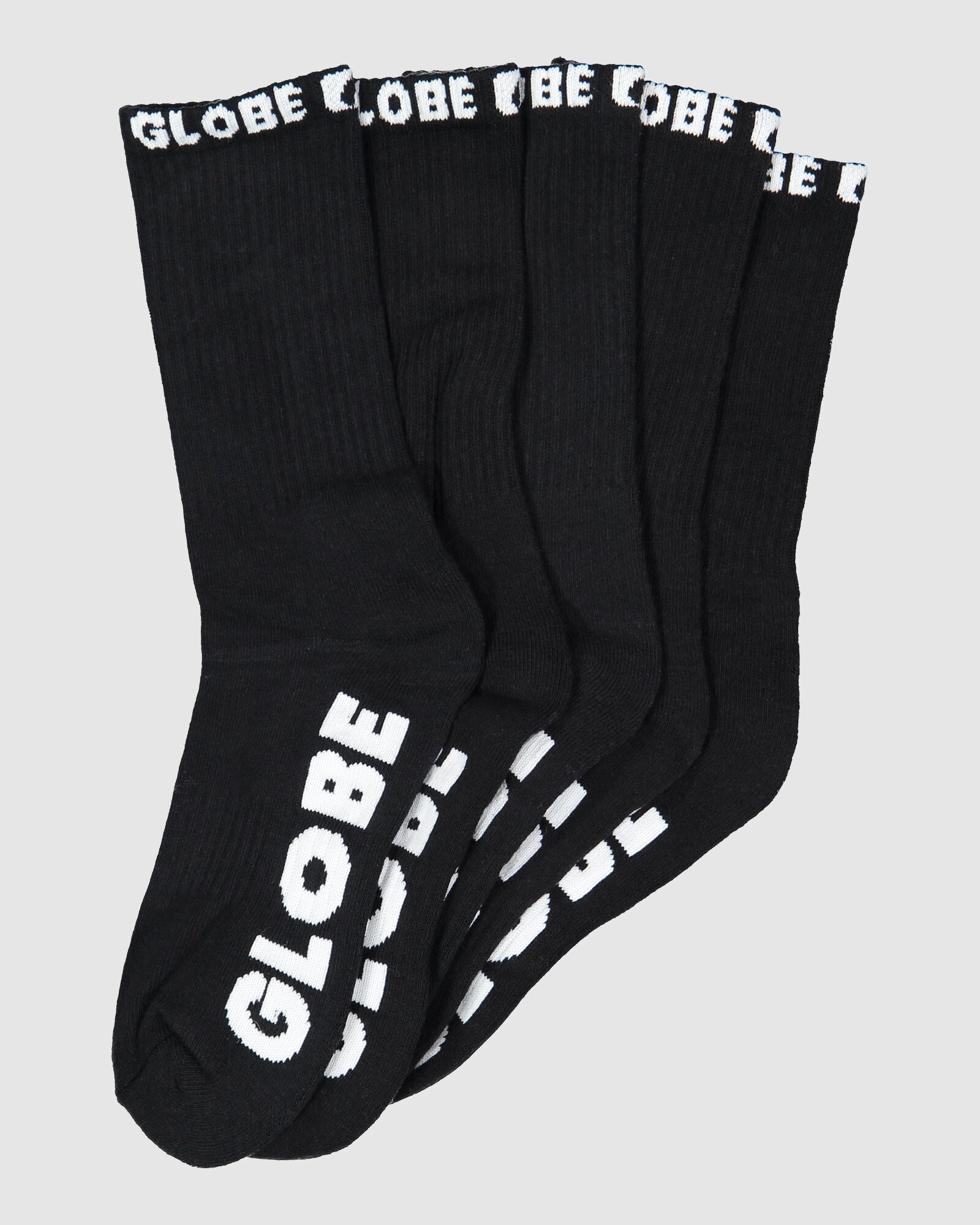 Globe Boys Blackout Socks 5 PK Black