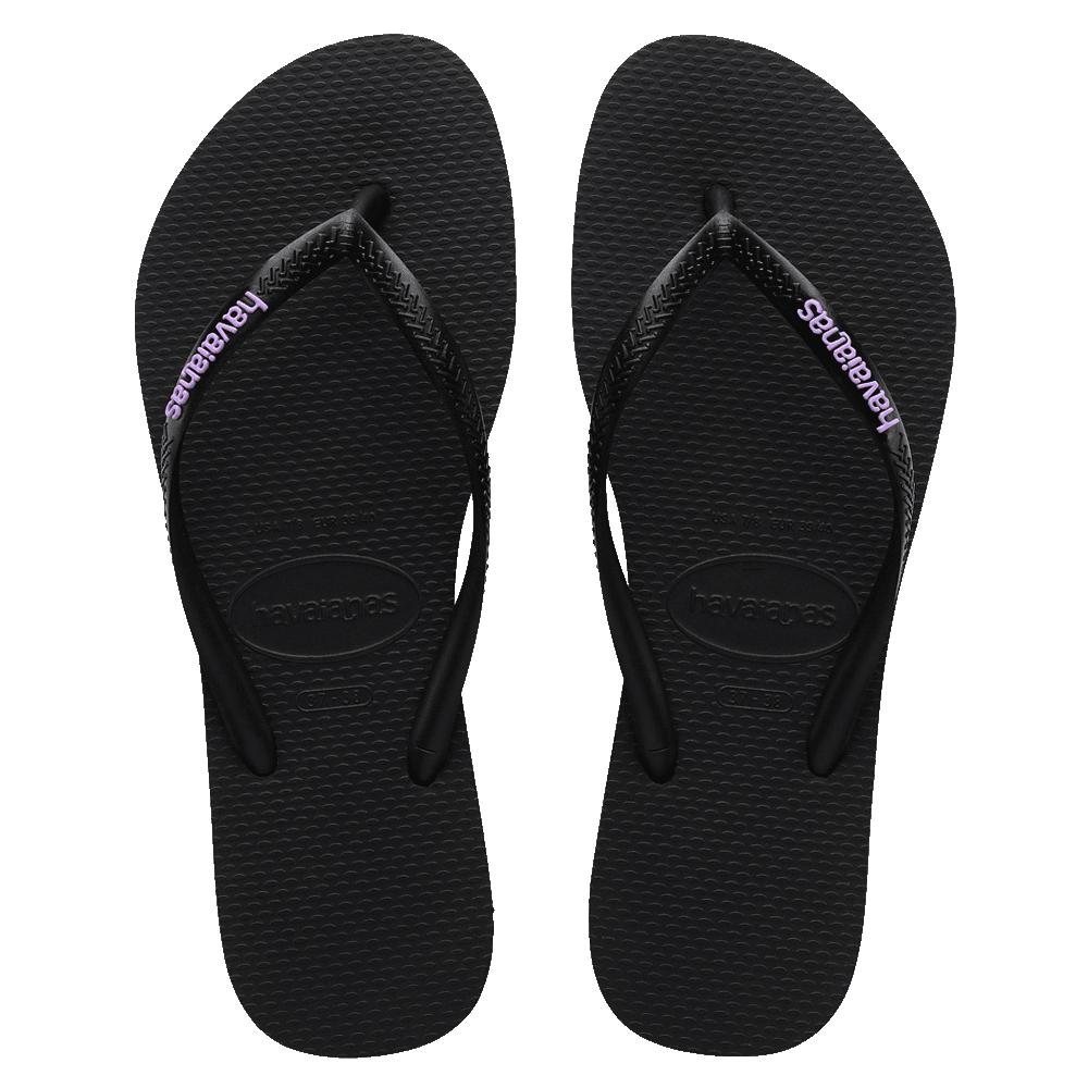 Slim Rubber Logo Thongs