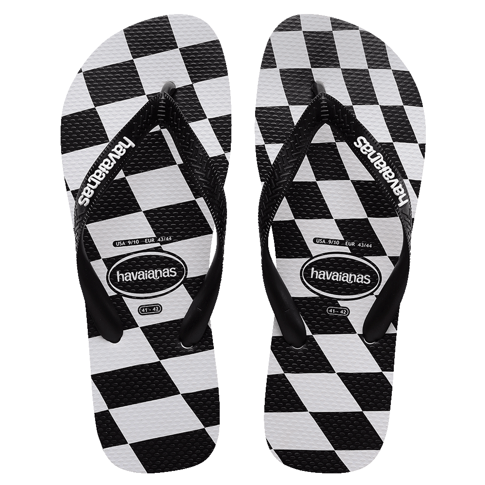 Top Distorted Check Thongs