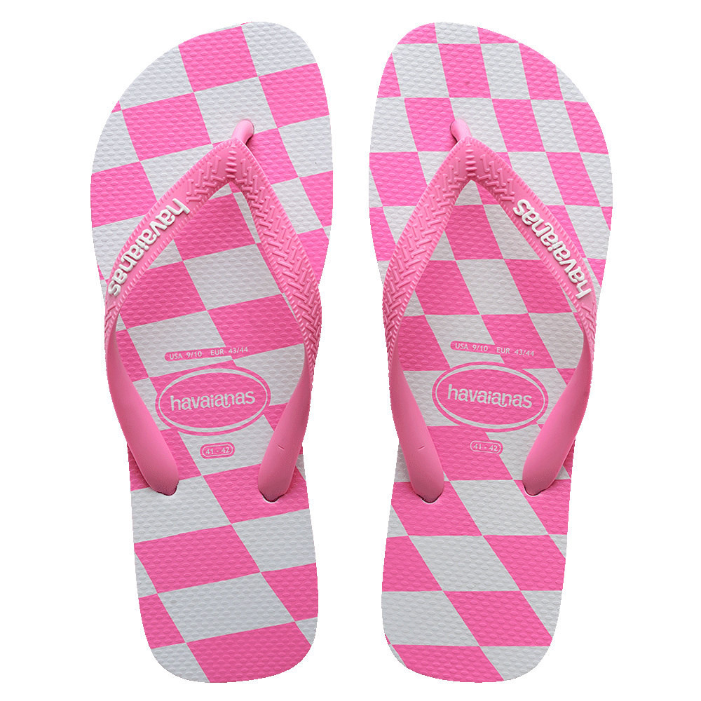 Top Distorted Check Thongs