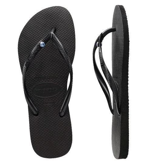 Slim Coloured Crystal Thongs